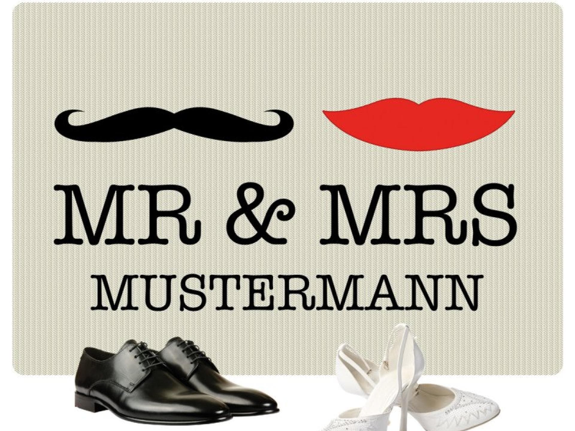 Fußmatte Mr. und Mrs. 