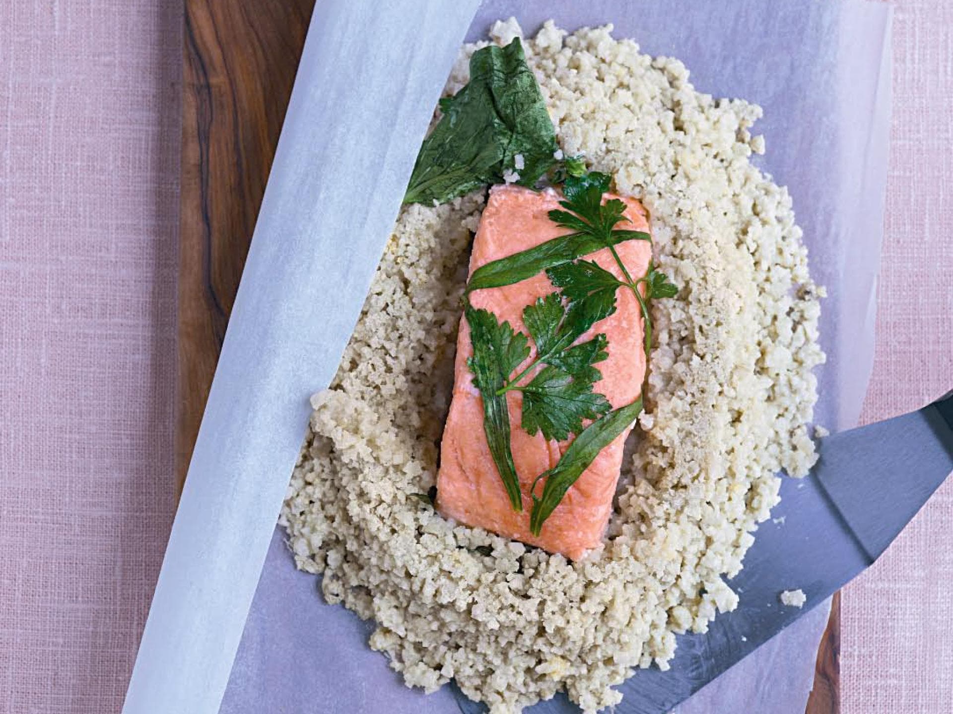 Gekräuterter Lachs