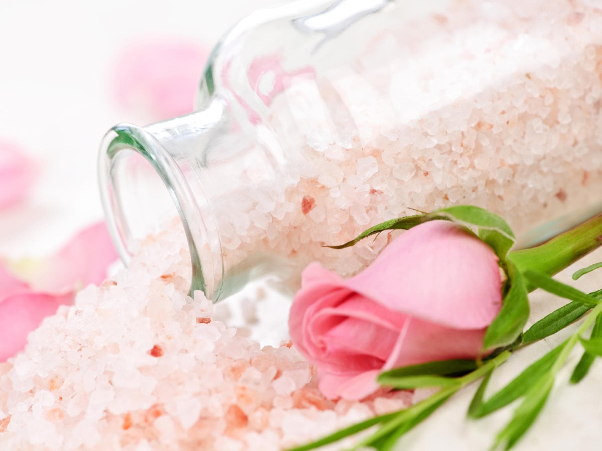 Badesalz mit Rose