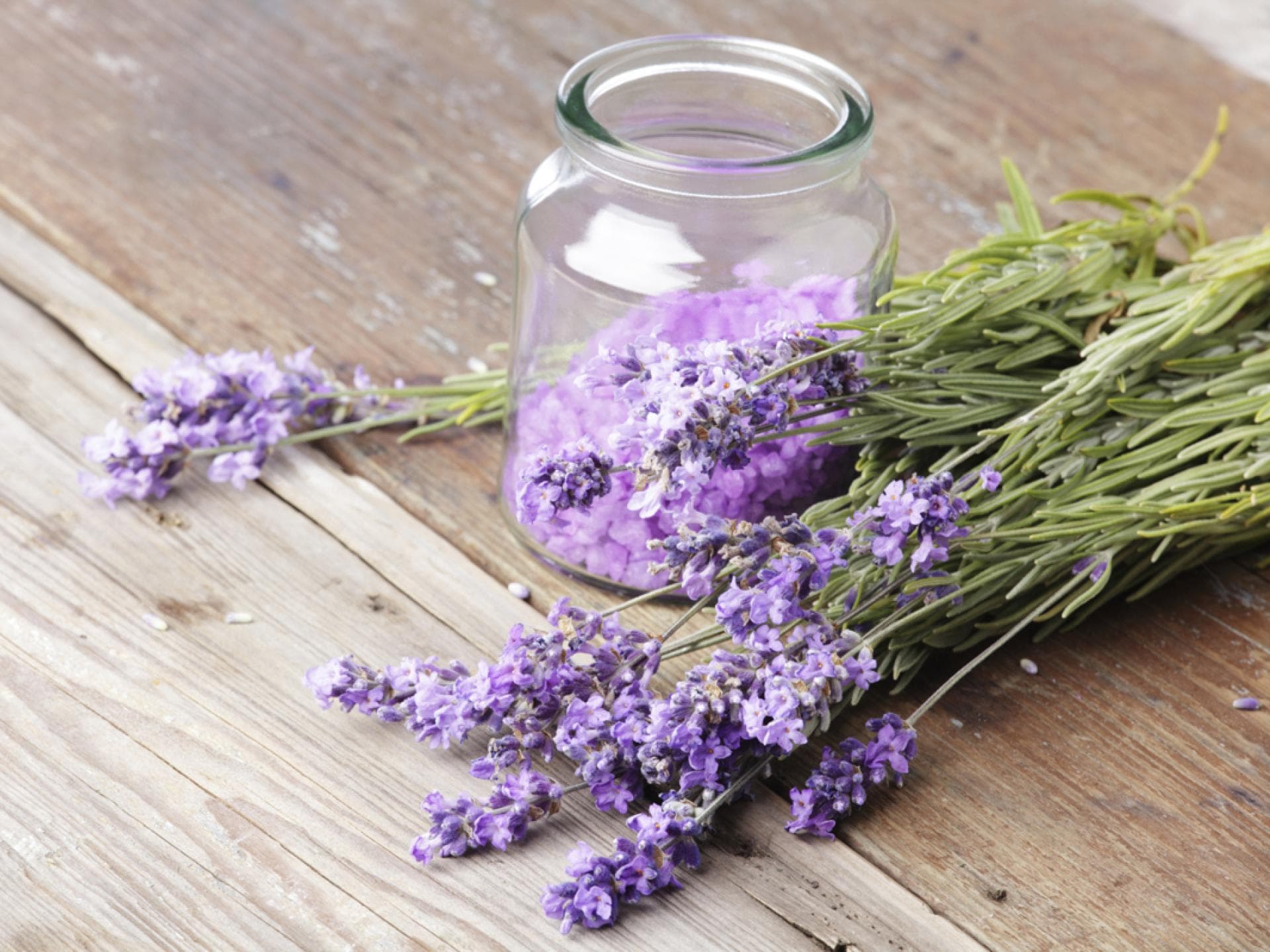 Badesalz mit Lavendel