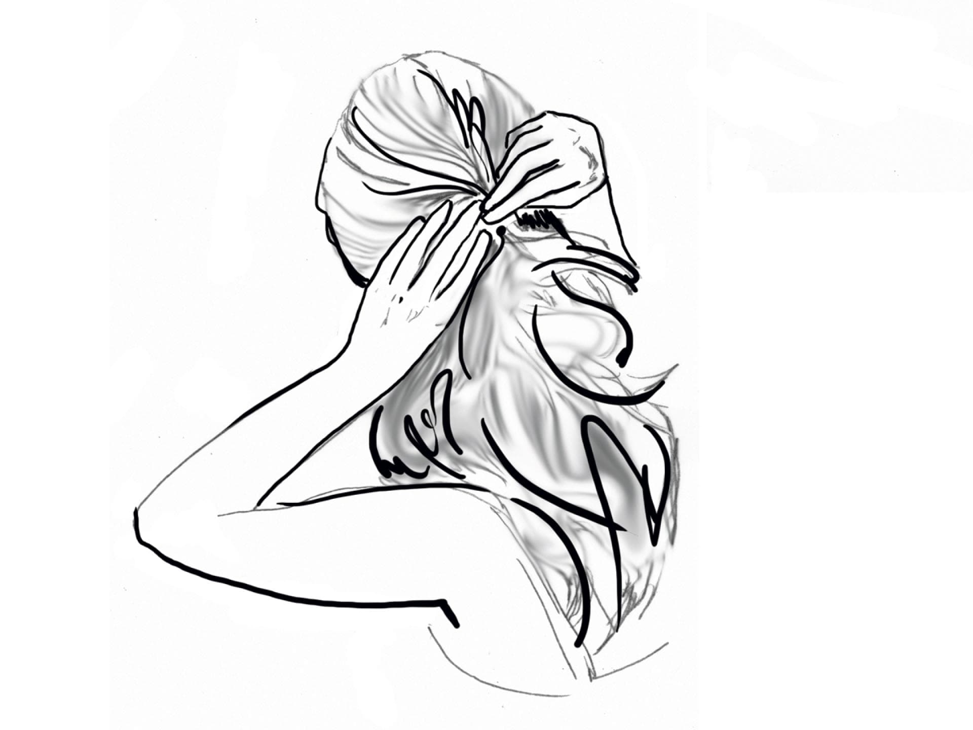 Haare feststecken Haare feststecken