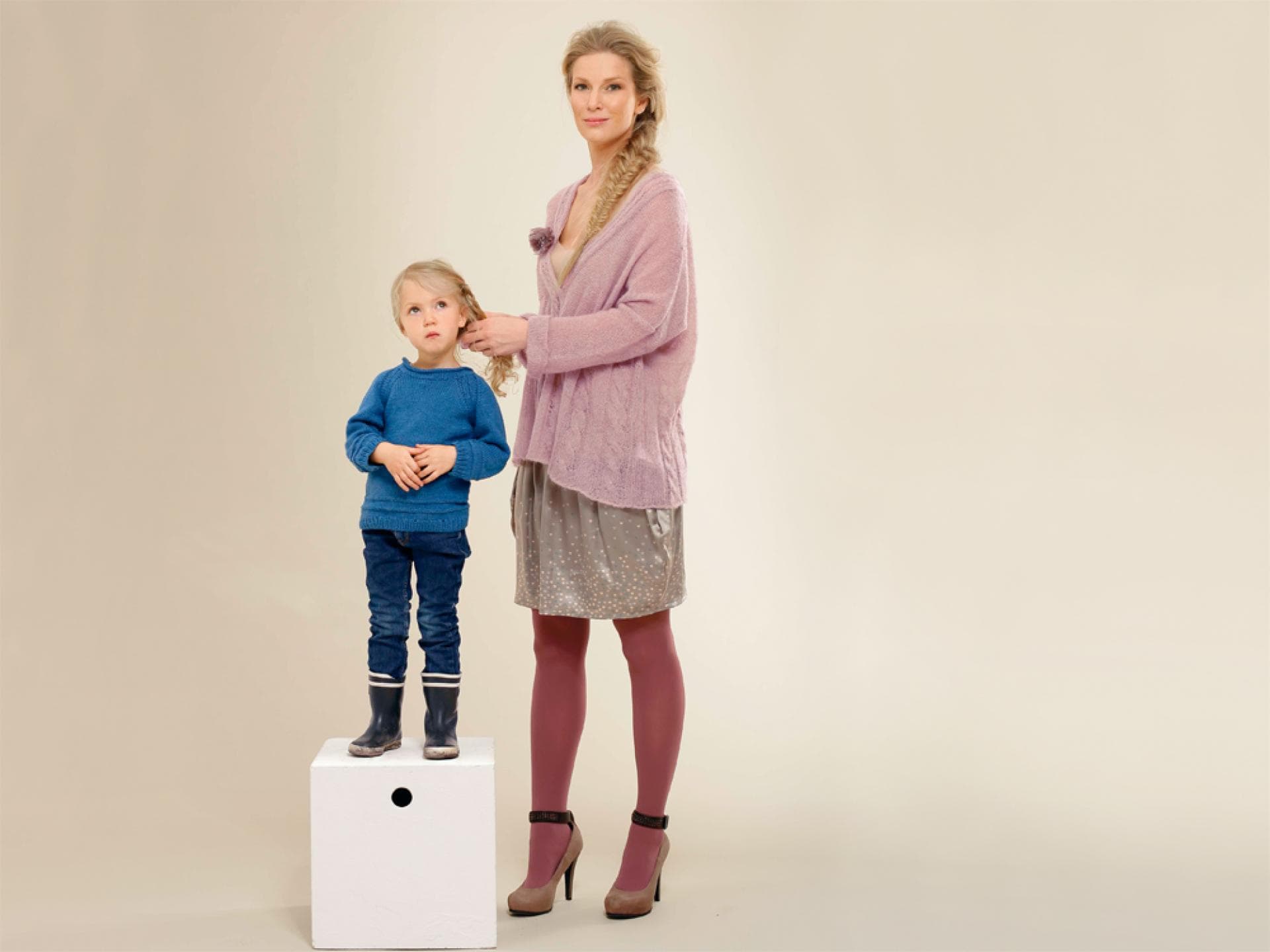 Mutter und Sohn Modeshooting 