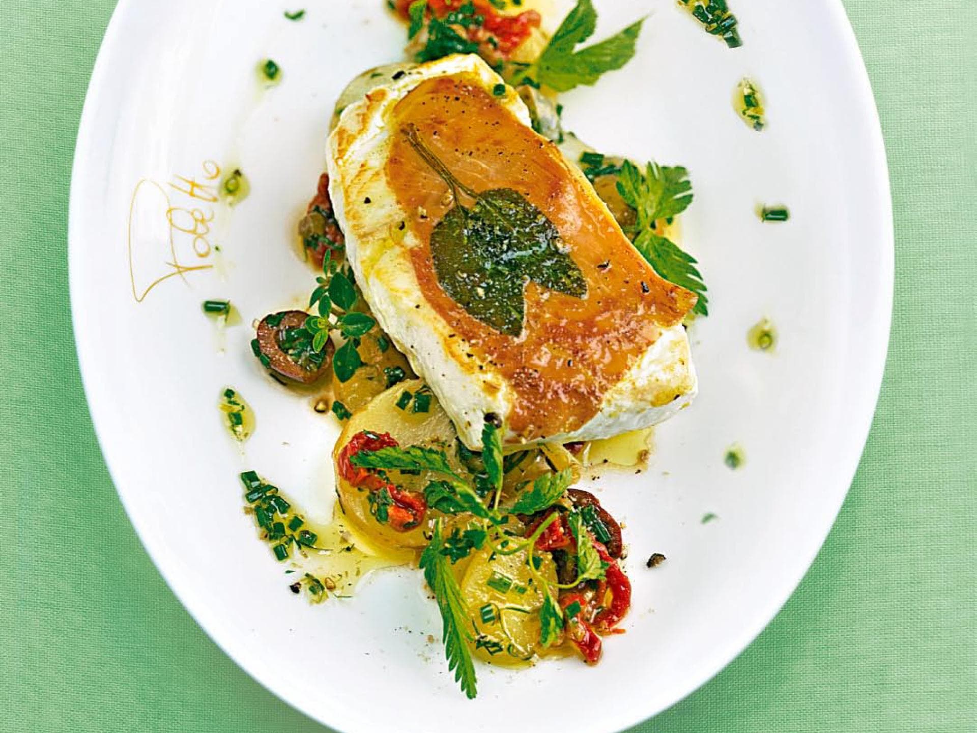 Heilbutt-Saltimbocca - das Rezept für das leckere Fischgericht finden Sie hier bei uns