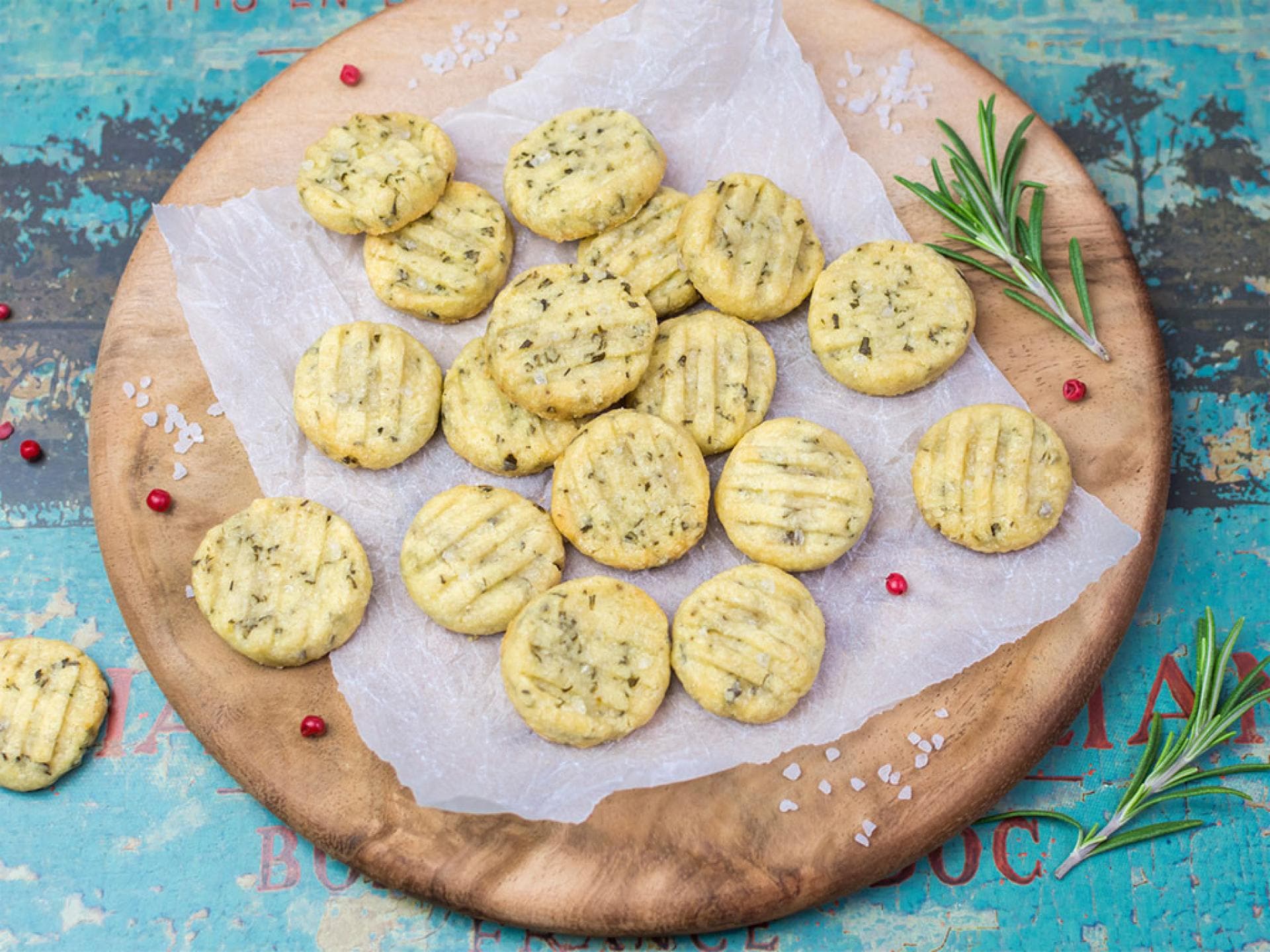Pikante Biscuits mit italienischen Kräutern