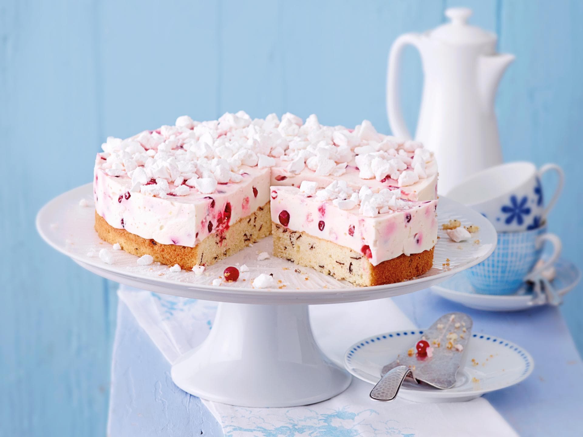 Fruchtige Joghurt Johannisbeer Torte mit richtigen Twist aus frischem Joghurt und fruchtig-saurer Johannisbeere