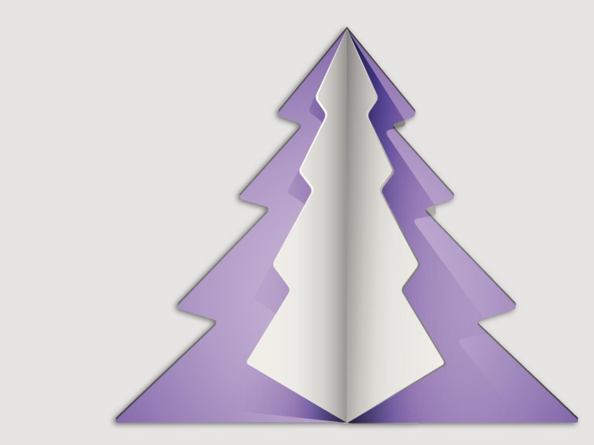 Weihnachtskarte mit Tannenbaum