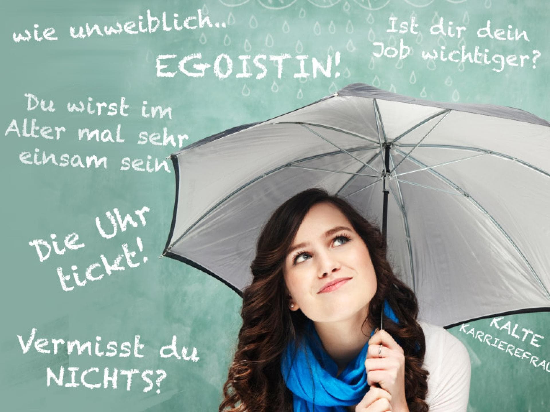 Eine Frau möchte keine Kinder haben und schirmt Vorurteile von sich ab Kinderlos in Deutschland: Eine Frau möchte keine Kinder haben und schirmt Vorurteile von sich ab
