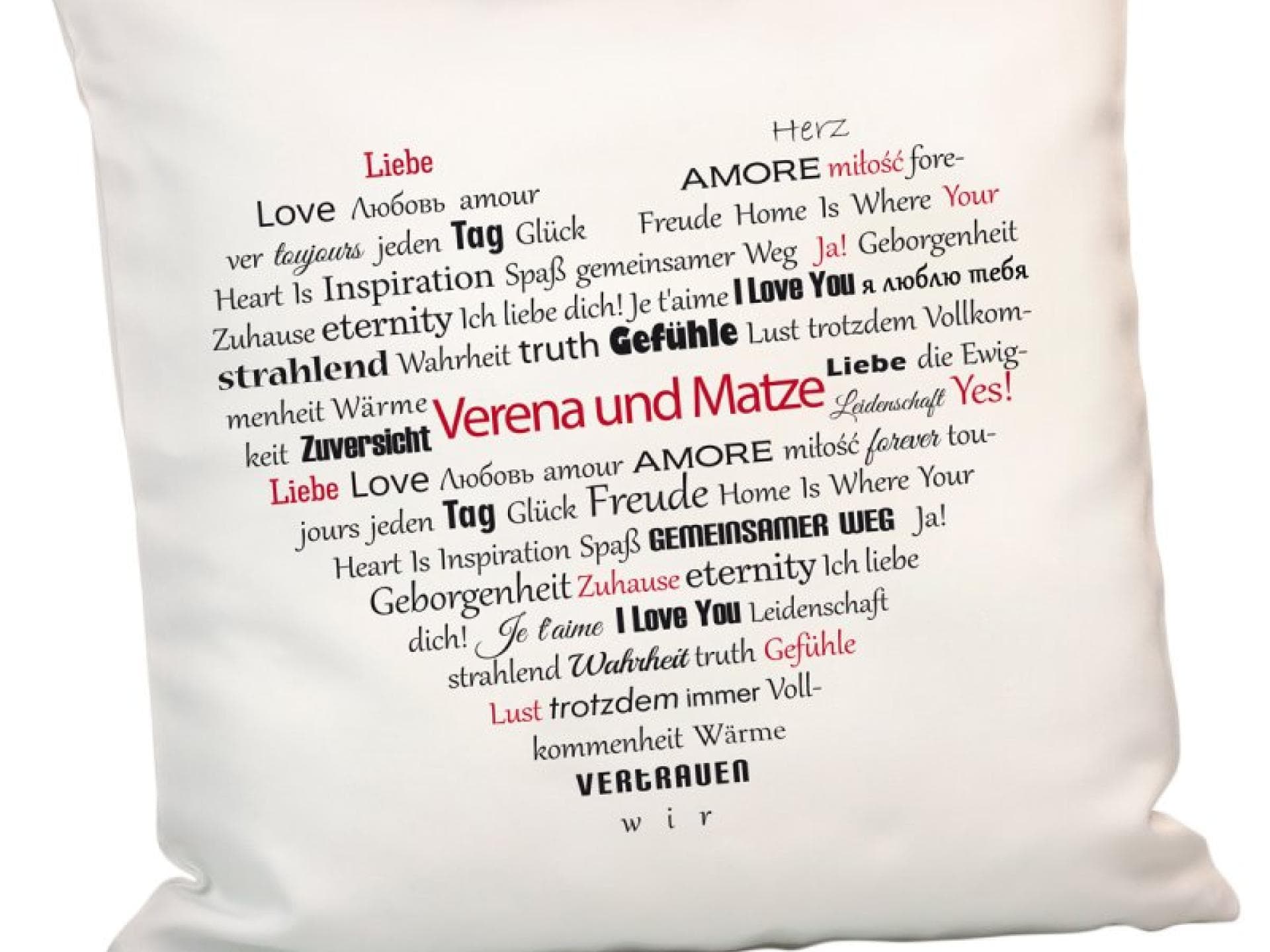 Herzkissen zum Jahrestag Herzkissen zum Jahrestag
