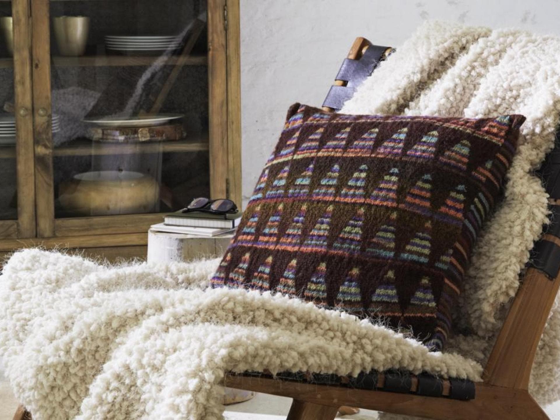 Kissen im Jacquardstil