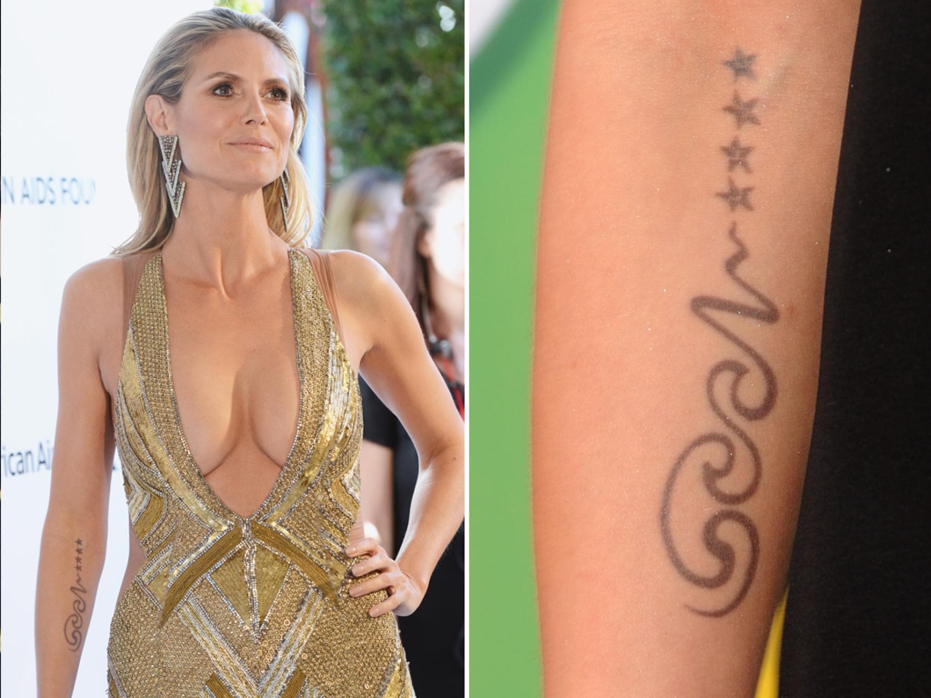 Heidi Klum tattoo Heidi Klum mit tattoo
