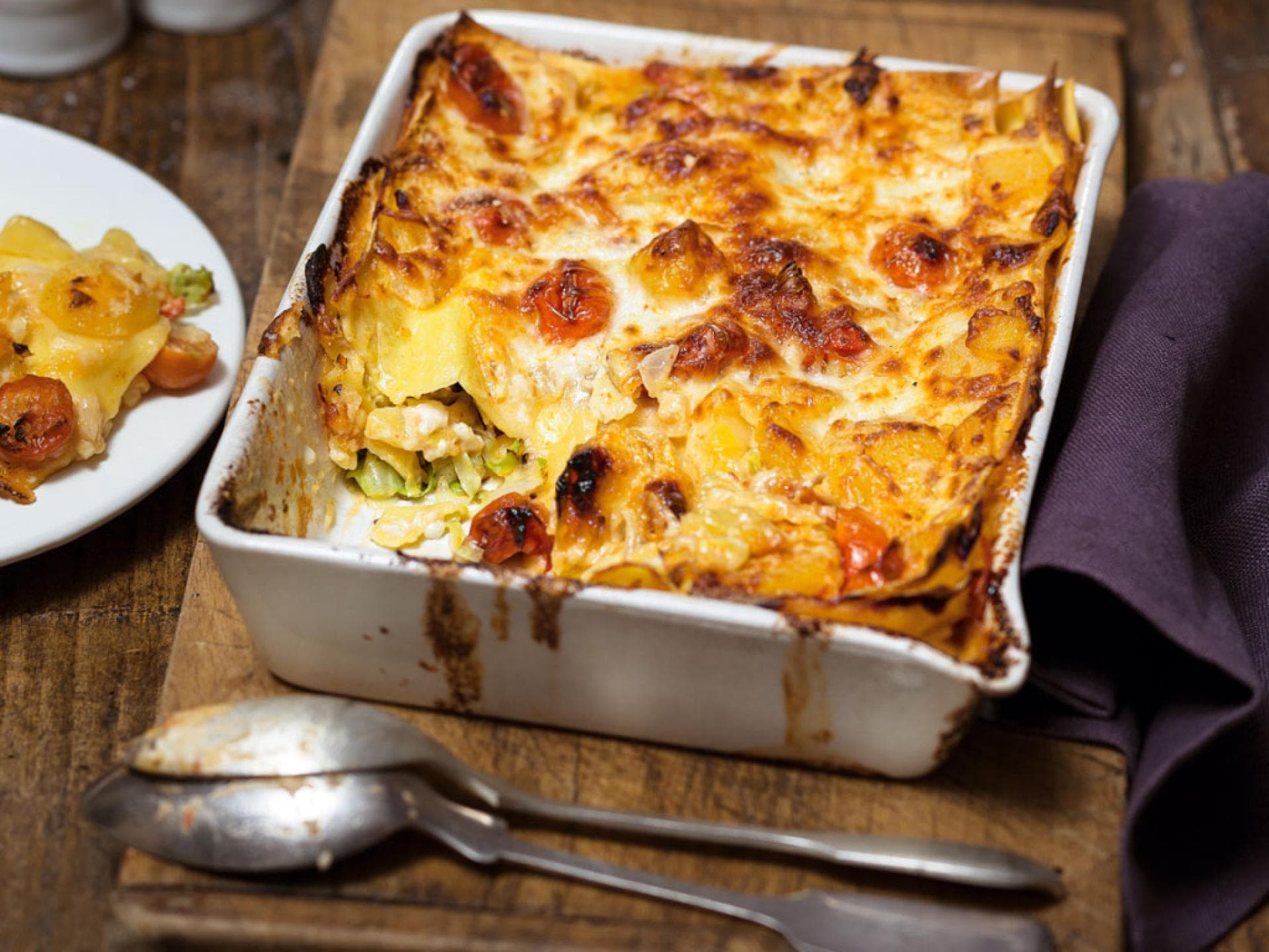 Lasagne mit Spitzkohl