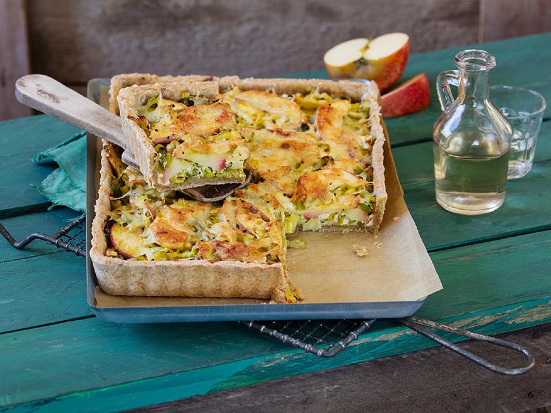 Rezept Lauch-Apfel-Quiche