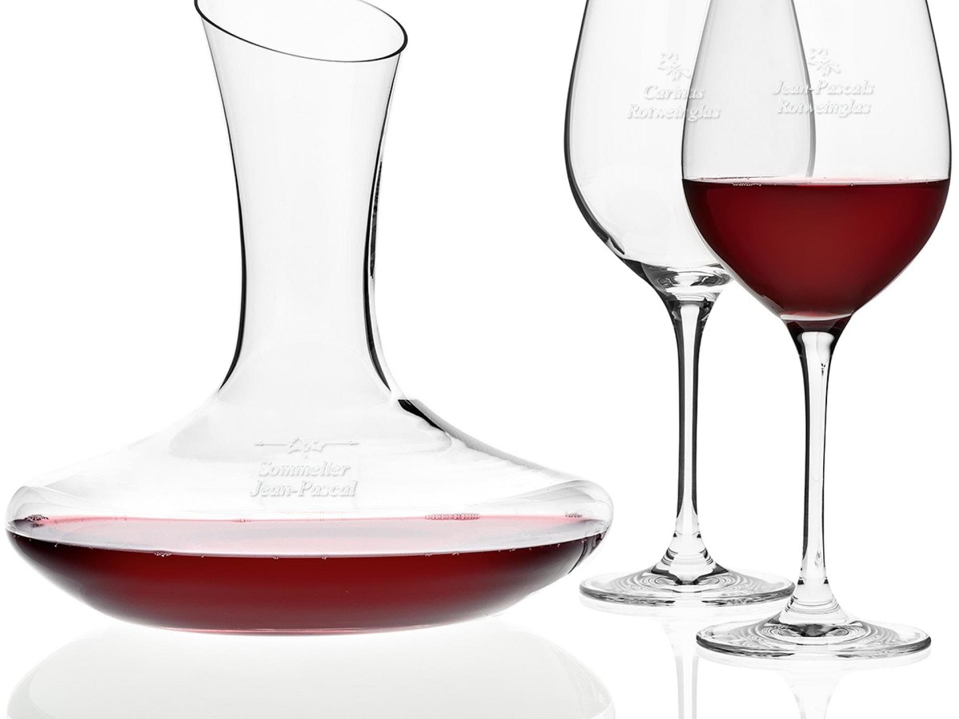 Leonardo: Rotwein-Set mit Gravur
