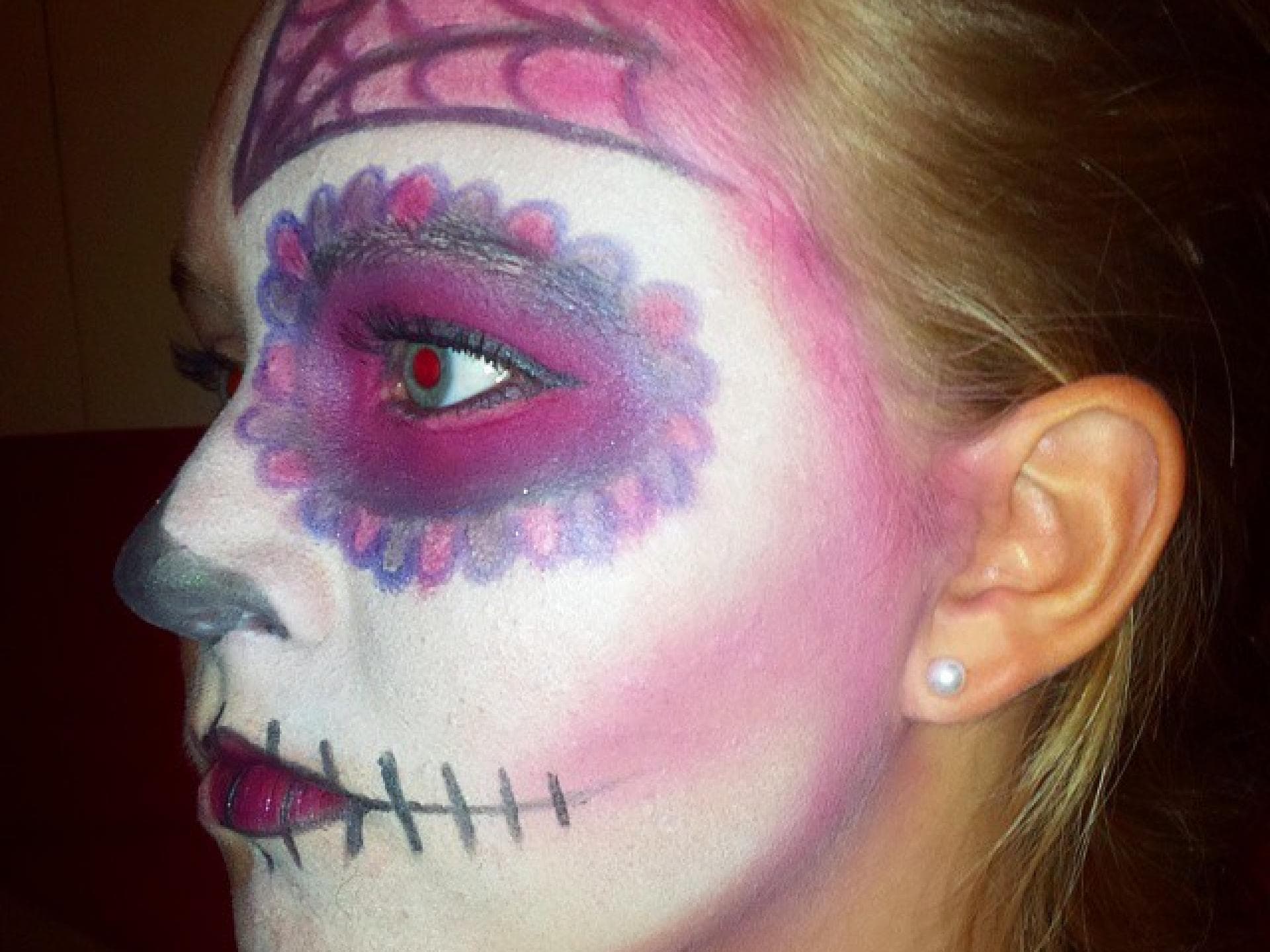 Sugar Skull in rosa