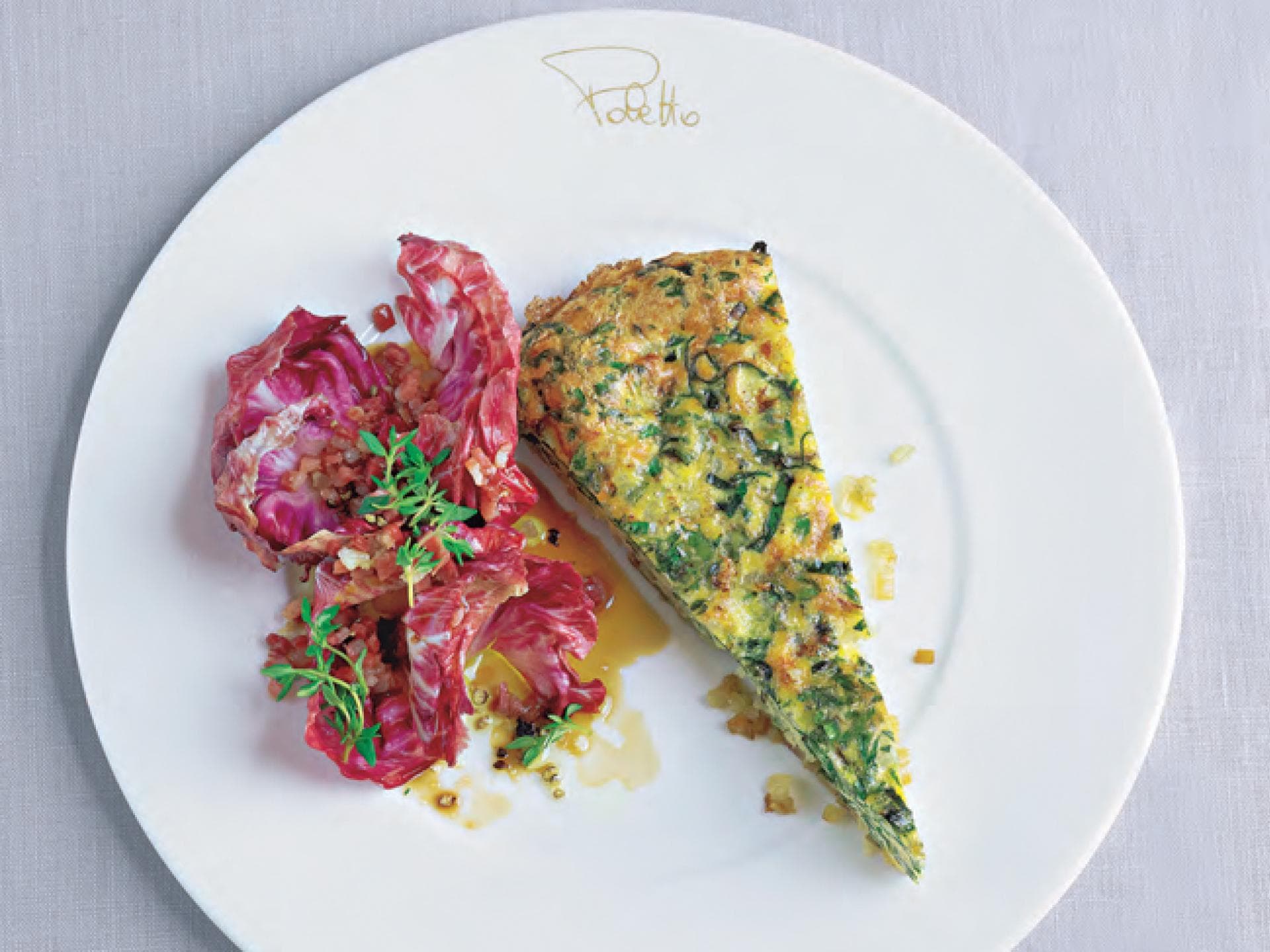 Mangold-Frittata nach dem Rezept von Sterneköchin Cornelia Poletto 