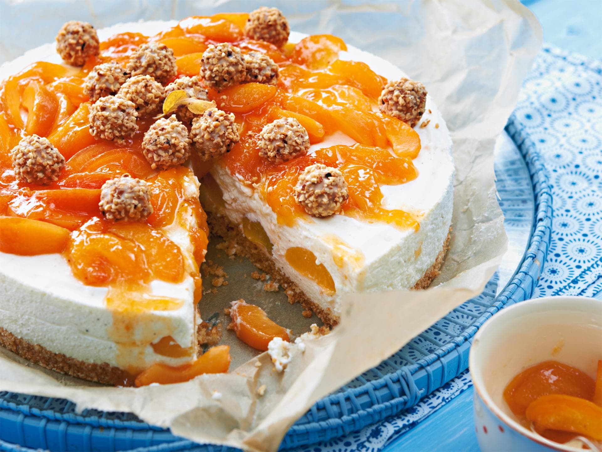 Milchreis-Aprikosen-Torte
