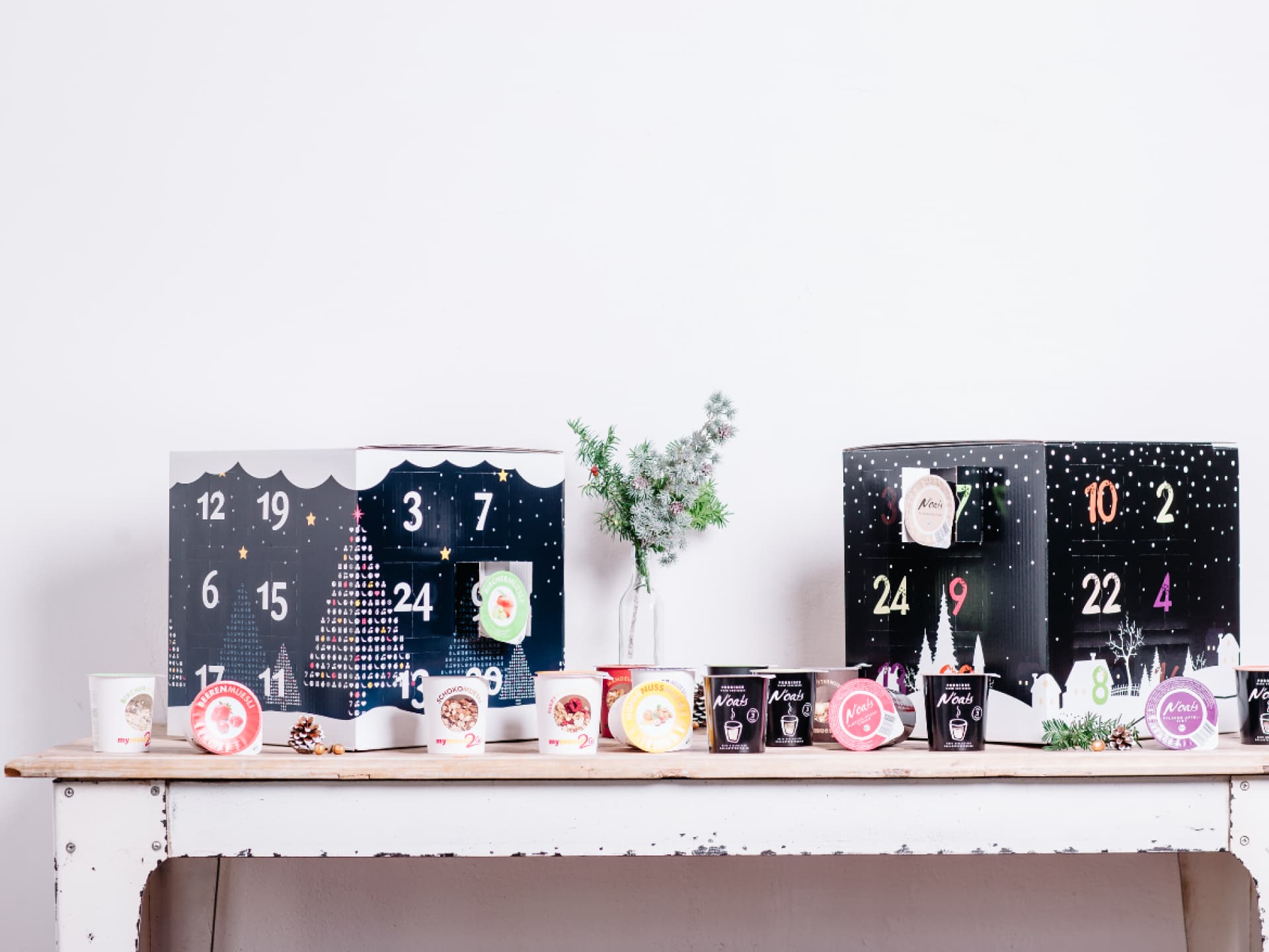 Adventskalender mit Müslisorten