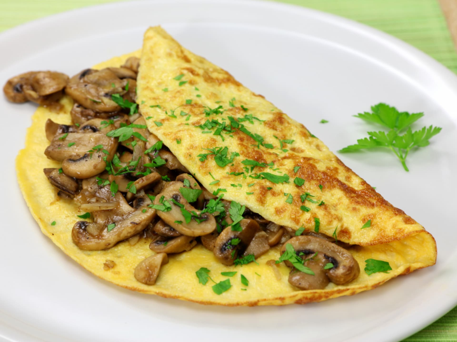 Omelett mit Pilzen Omelett mit Pilzen
