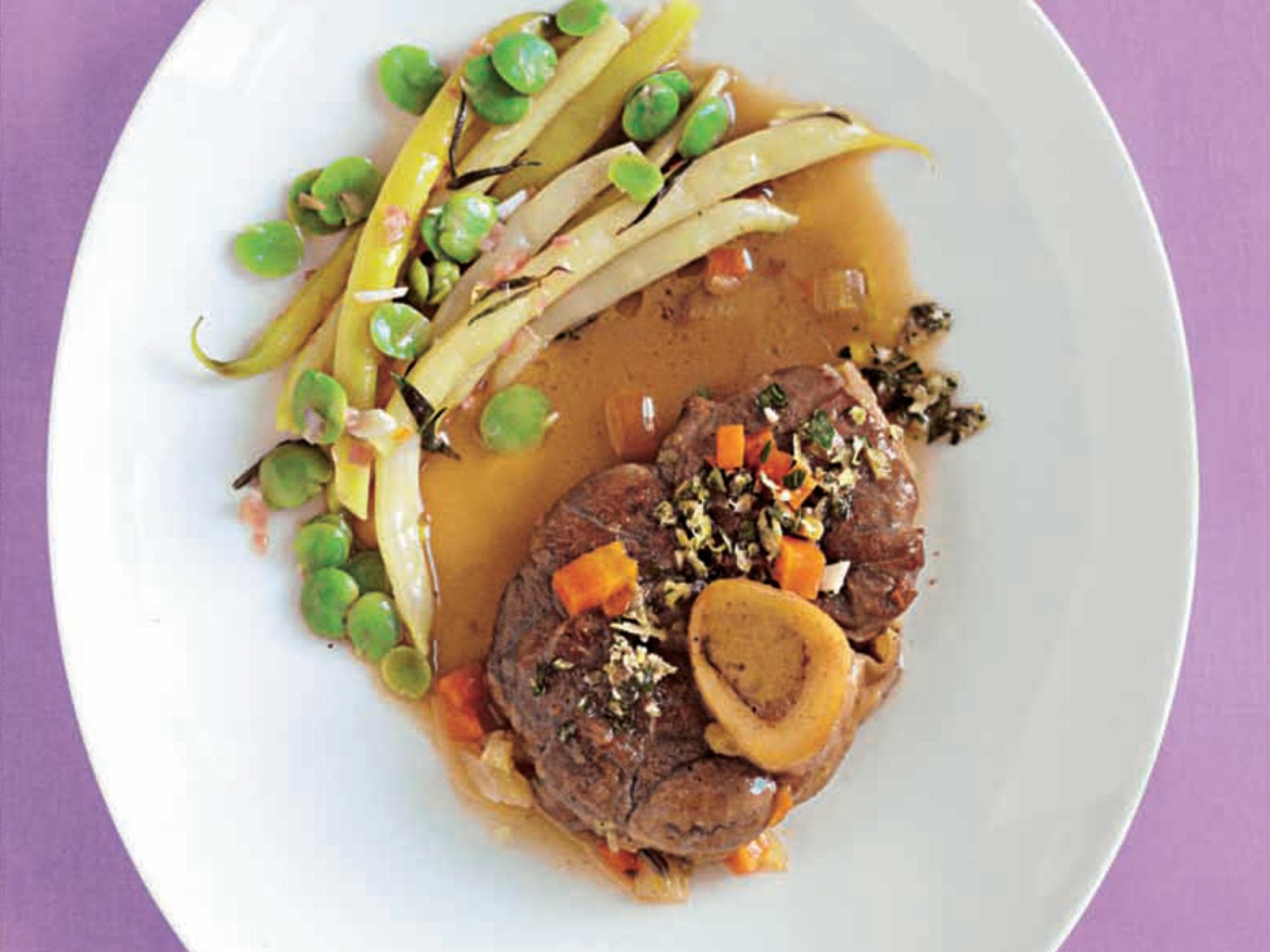 Ossobucco mit Bohnen