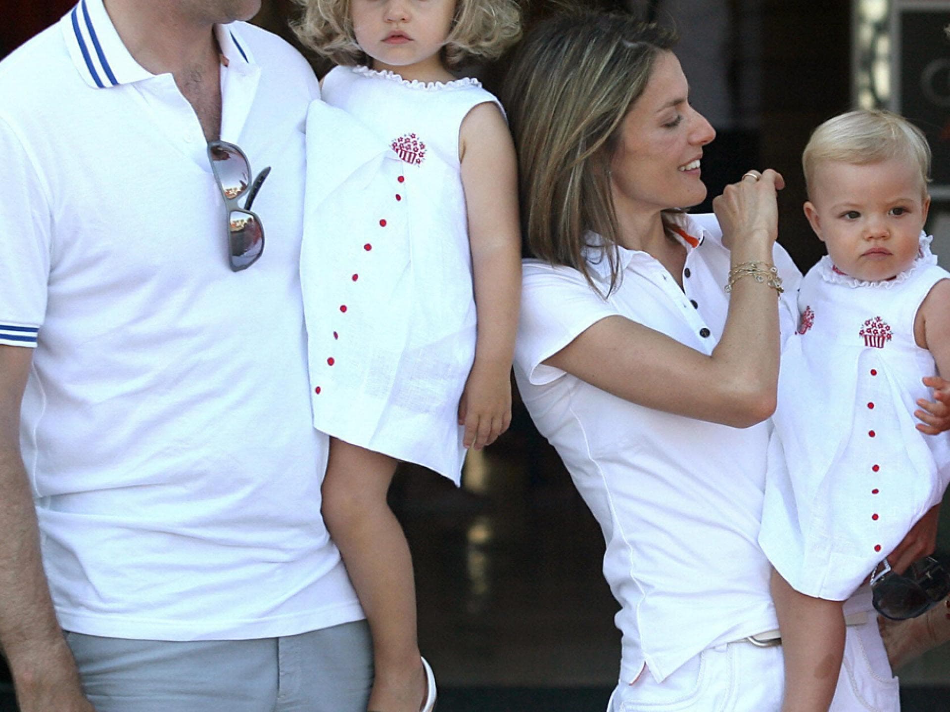 Prinzessin Letizia von Spanien und ihre Töchter Leonor und Sofia