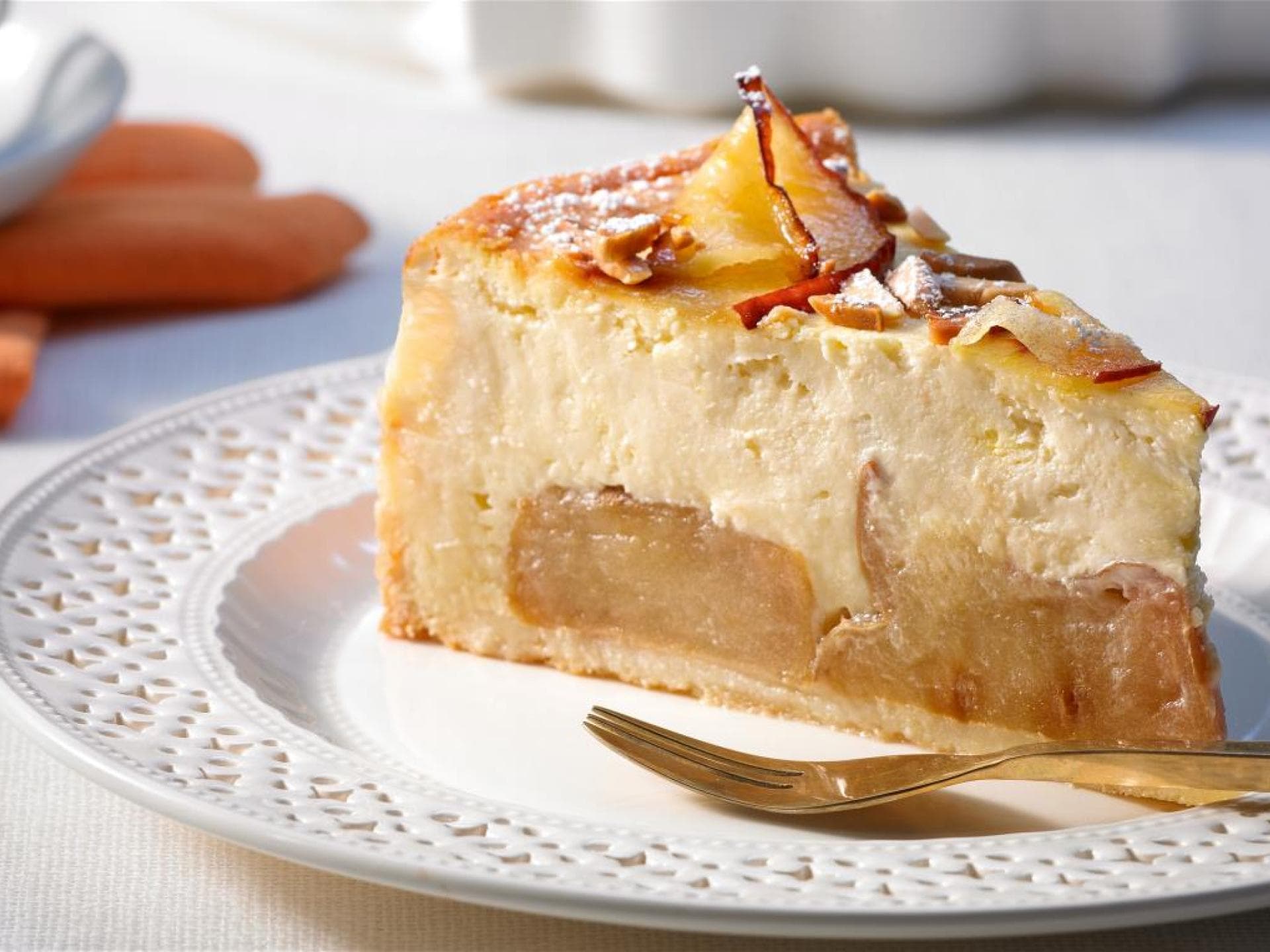 Bratapfel-Käsekuchen Rezept Bratapfel-Käsekuchen Rezept