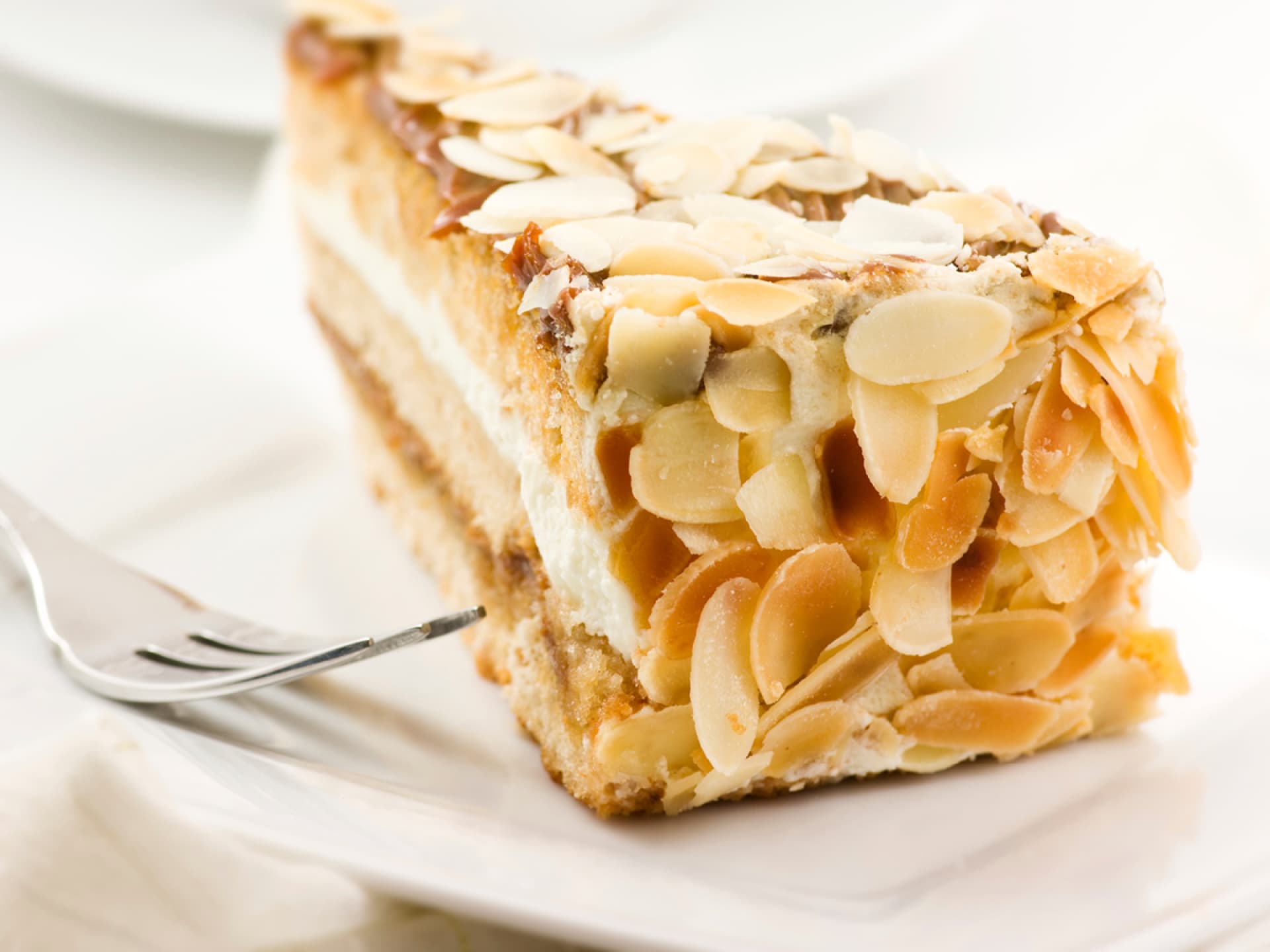Eine schwedische Mandeltorte Das Rezept für die schwedische Mandeltorte finden Sie hier