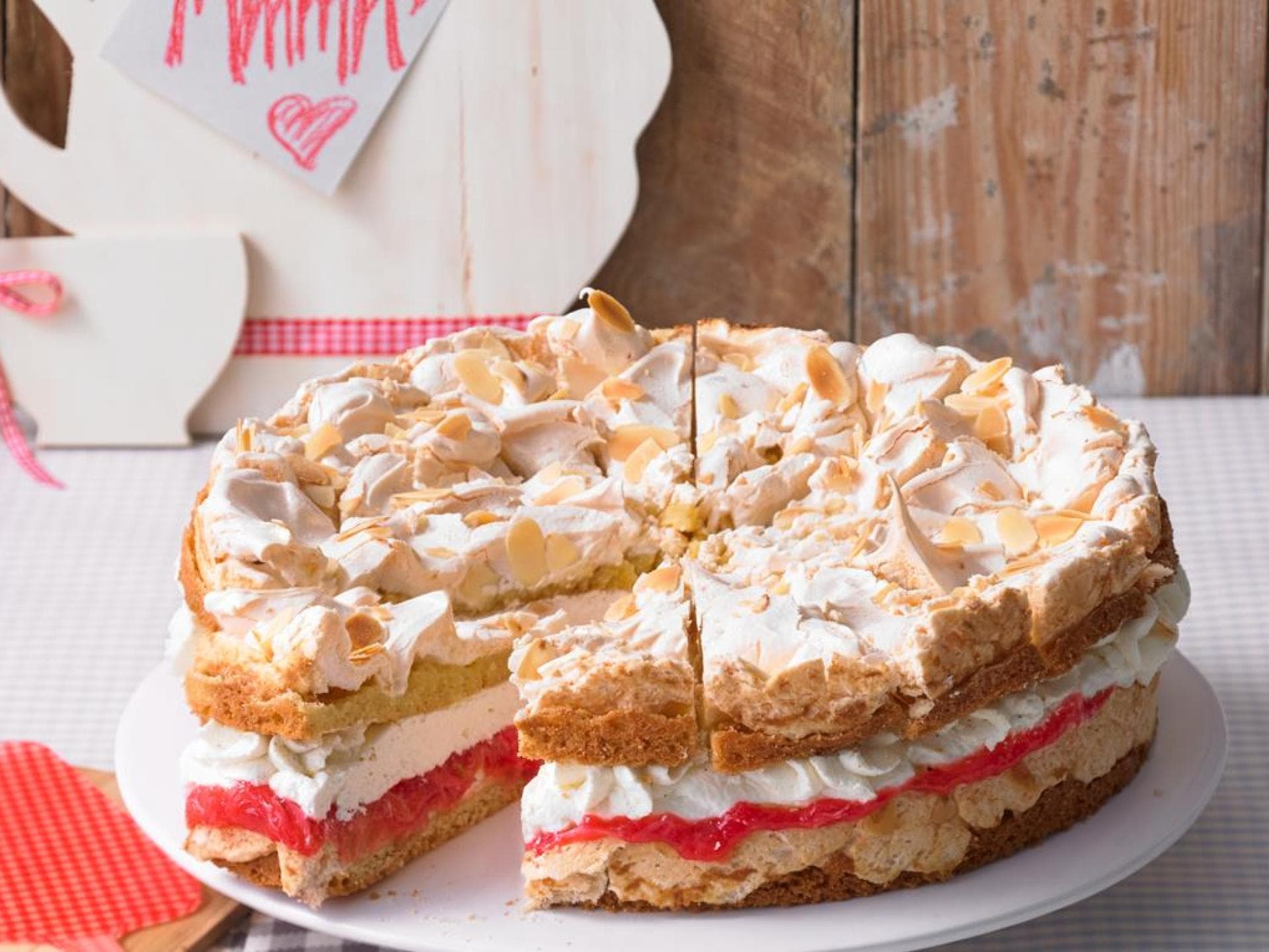 Rezept Rhabarber-Schnee-Torte