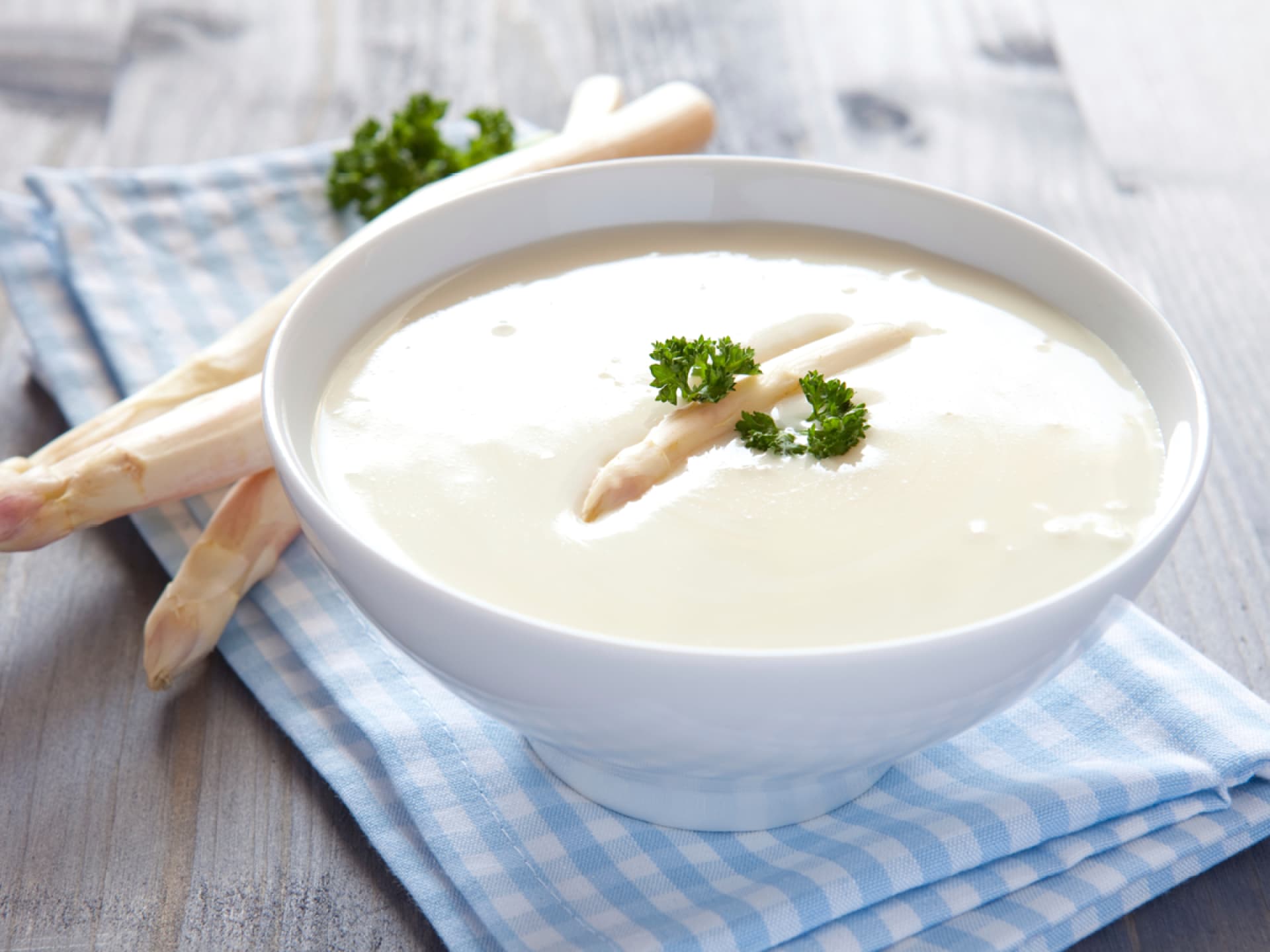 Cremige Spargelsuppe