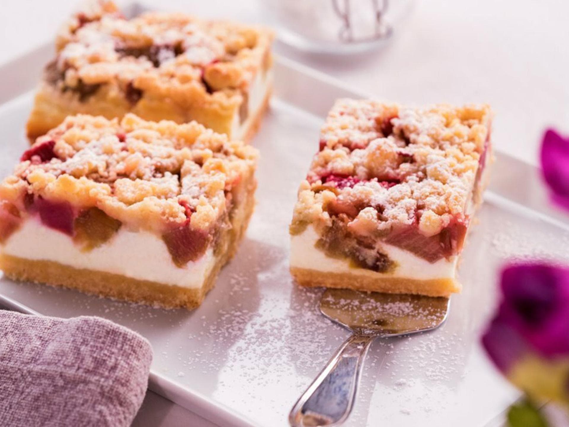 Rhabarber-Quarkkuchen Rezept