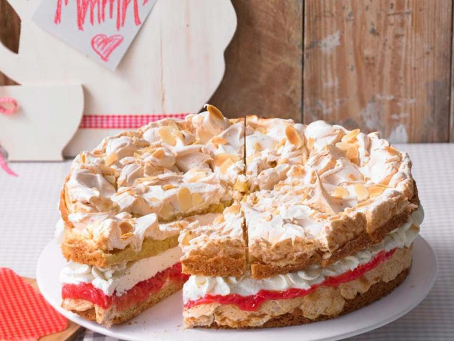Rezept Rhabarber-Schnee-Torte