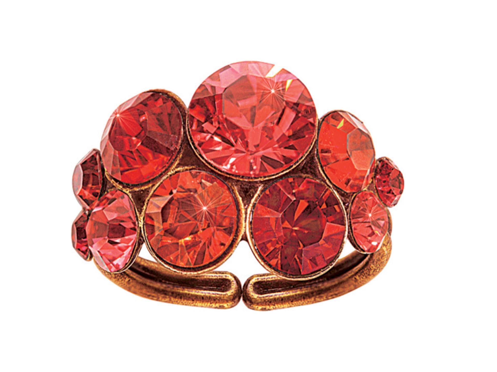 Roter Svarowski Ring Opulent Konplot Roter Svarowski Ring Opulent Konplot