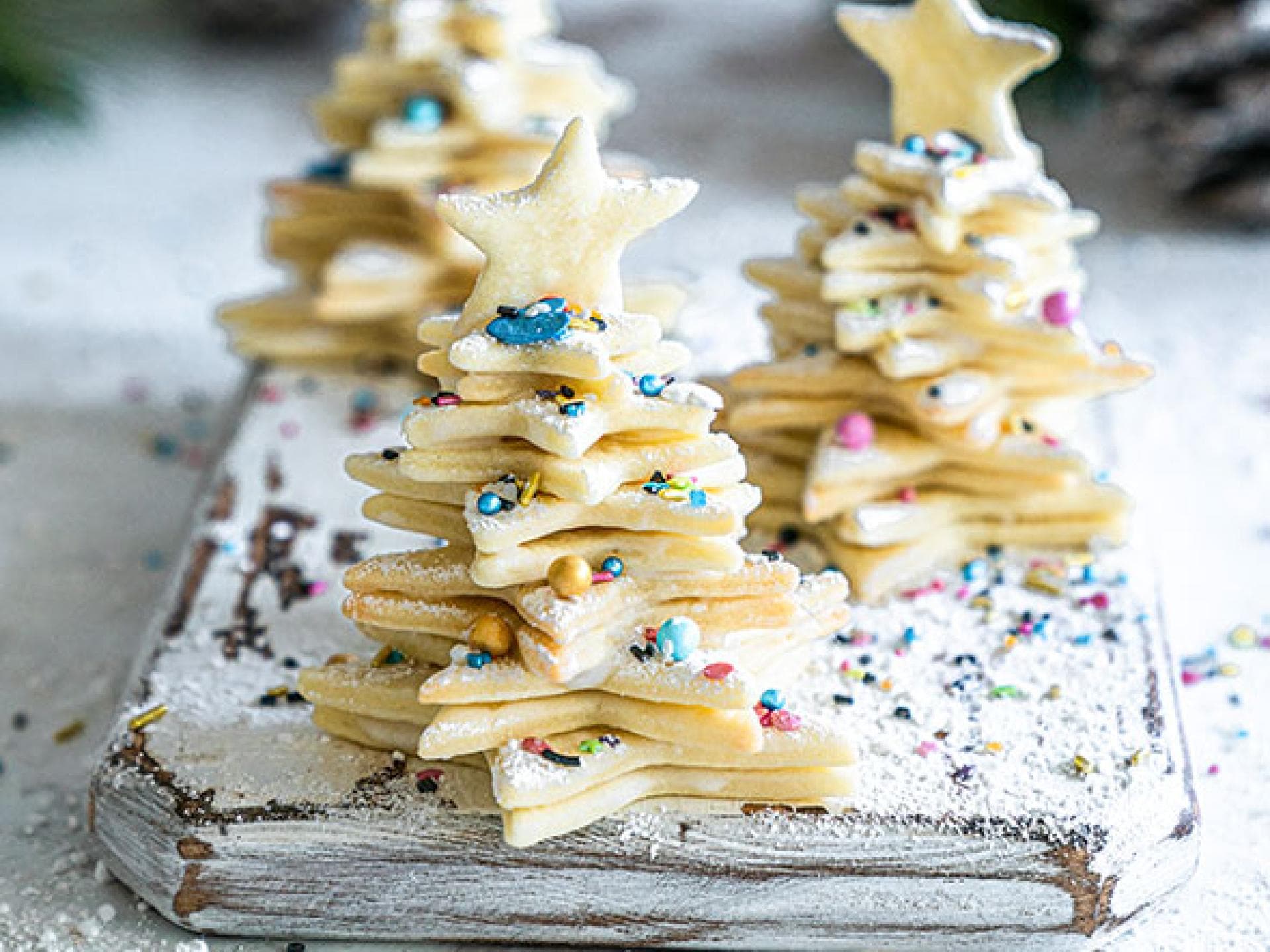 Schneetannen Plätzchen Schneetannen Plätzchen