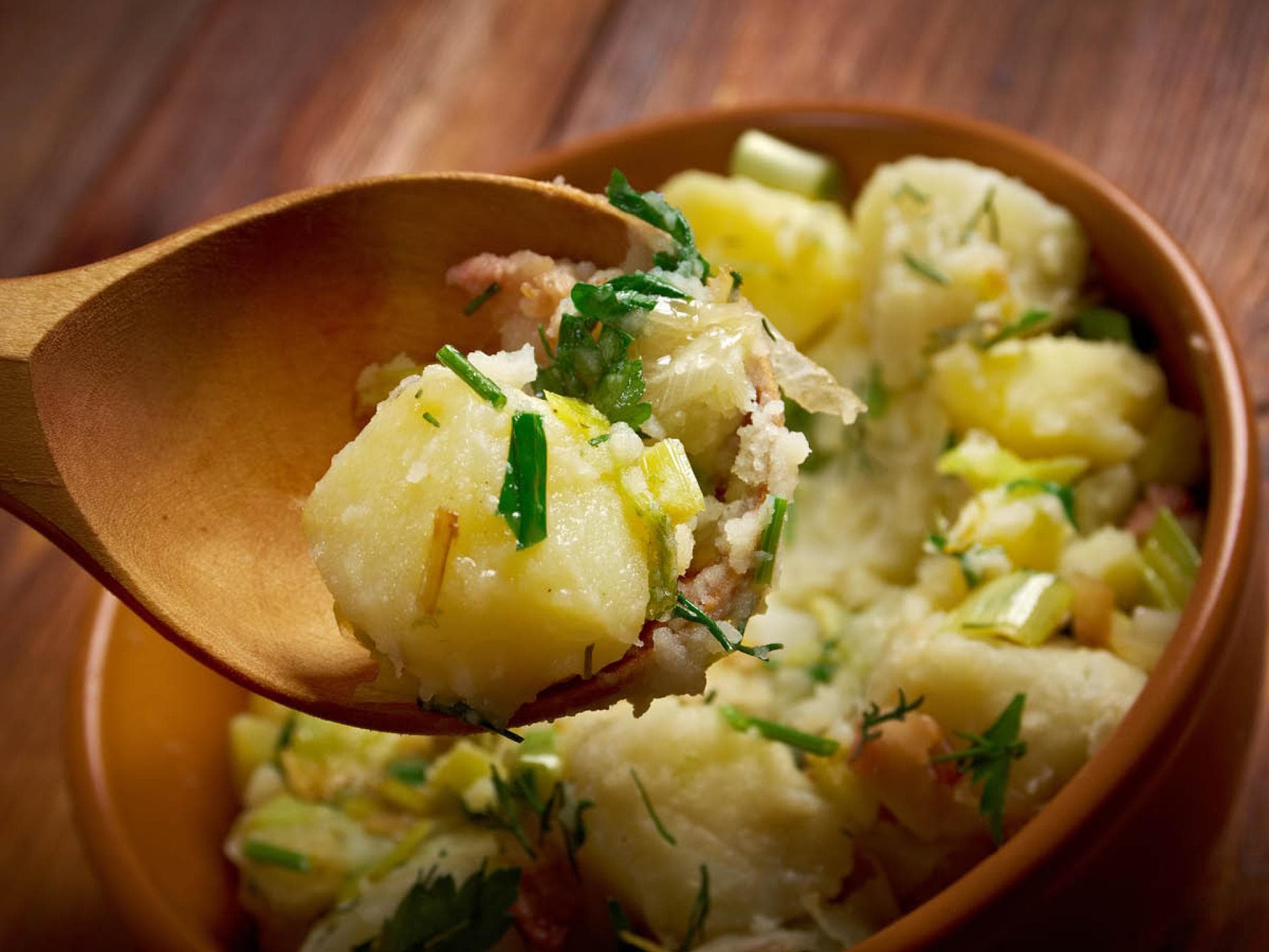 Schwäbischer Kartoffelsalat Kartoffelsalat ohne Mayonnaise