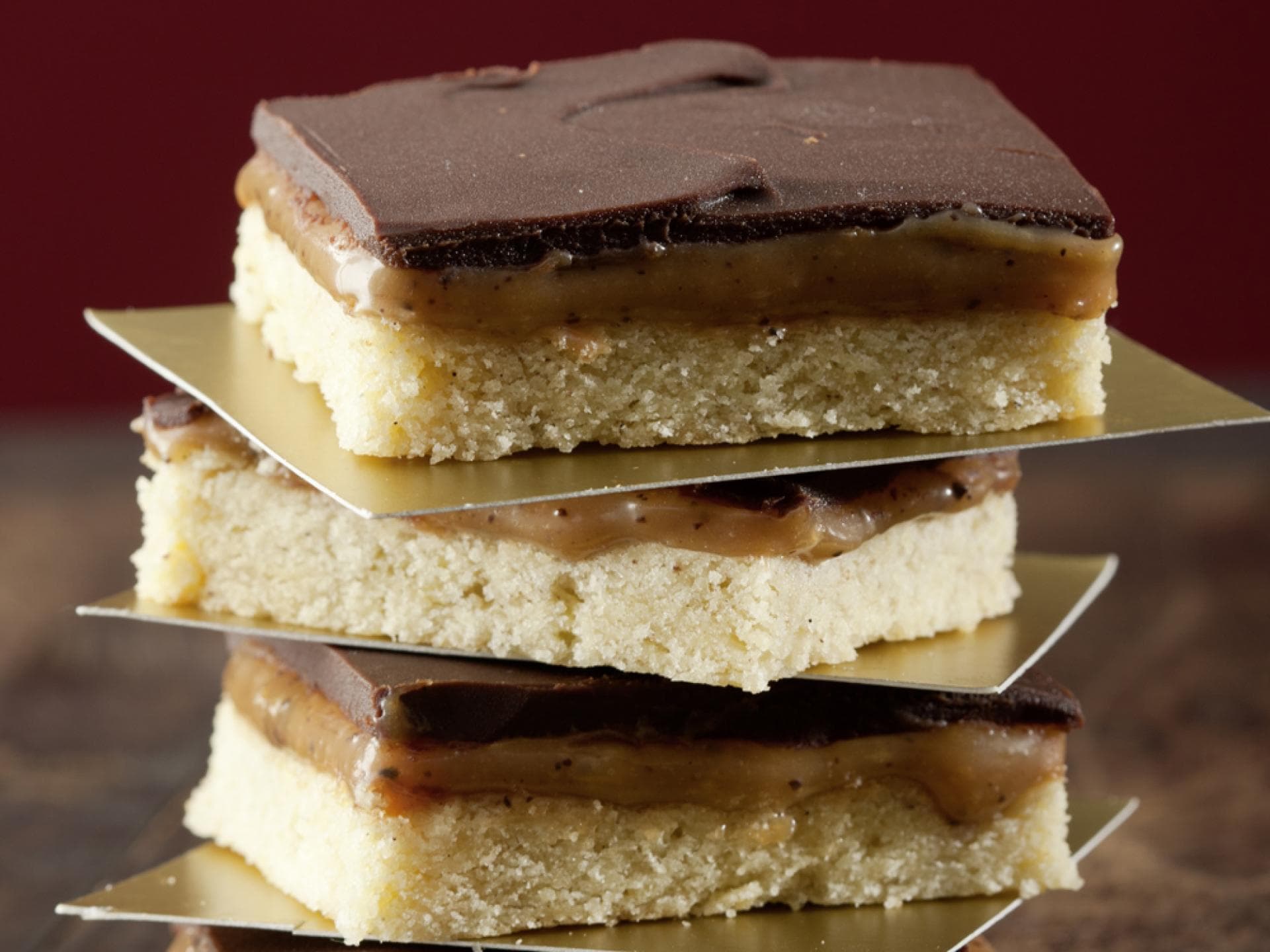 Shortbread mit Karamell-Schoko-Topping