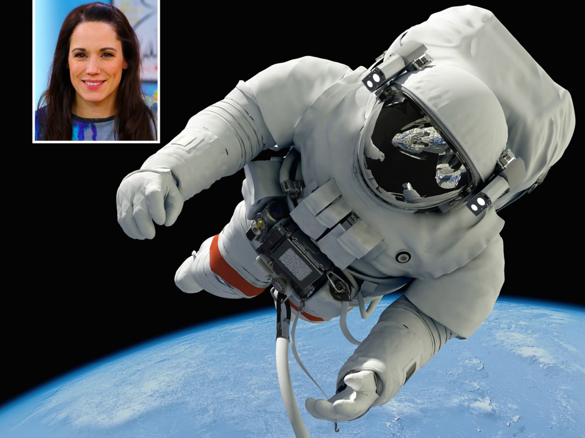 Astronauten im All größer
