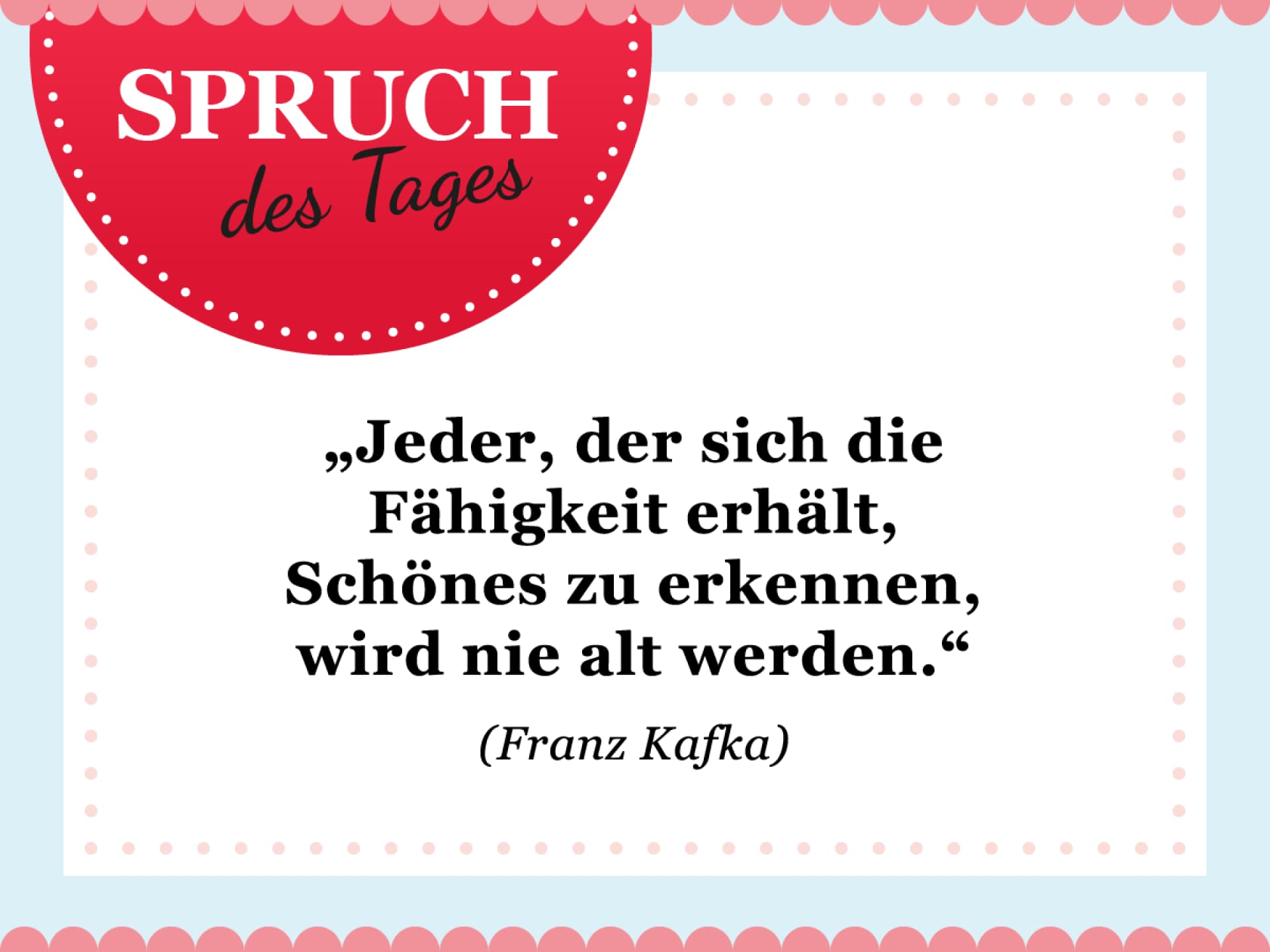 Spruch des Tages für den Februar