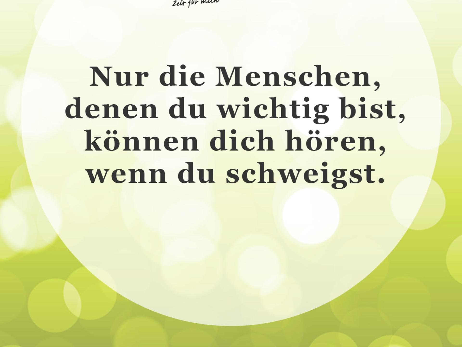 Spruch des Tages für den 18. März
