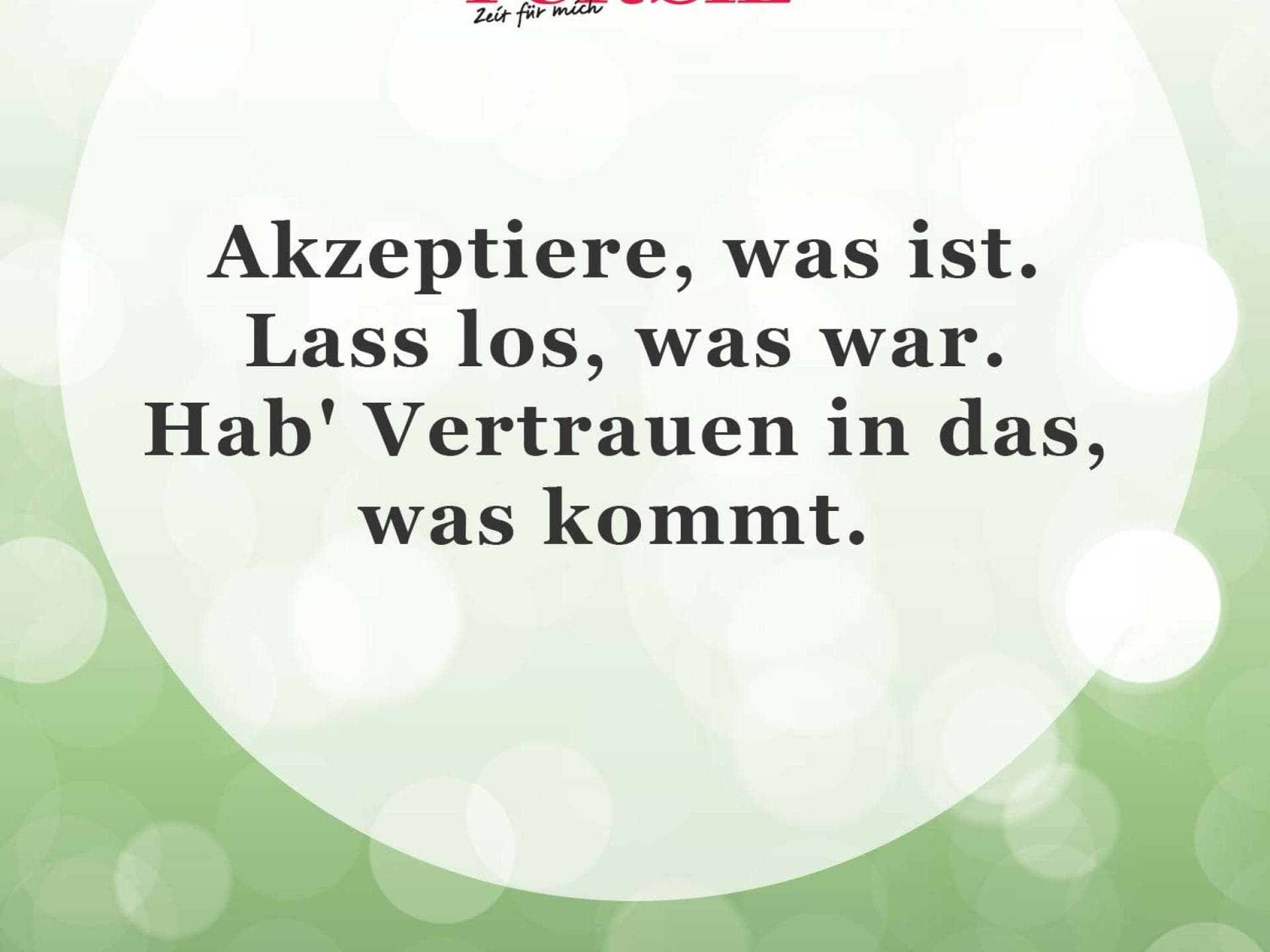 Unser Spruch des Tages für den 26. September    