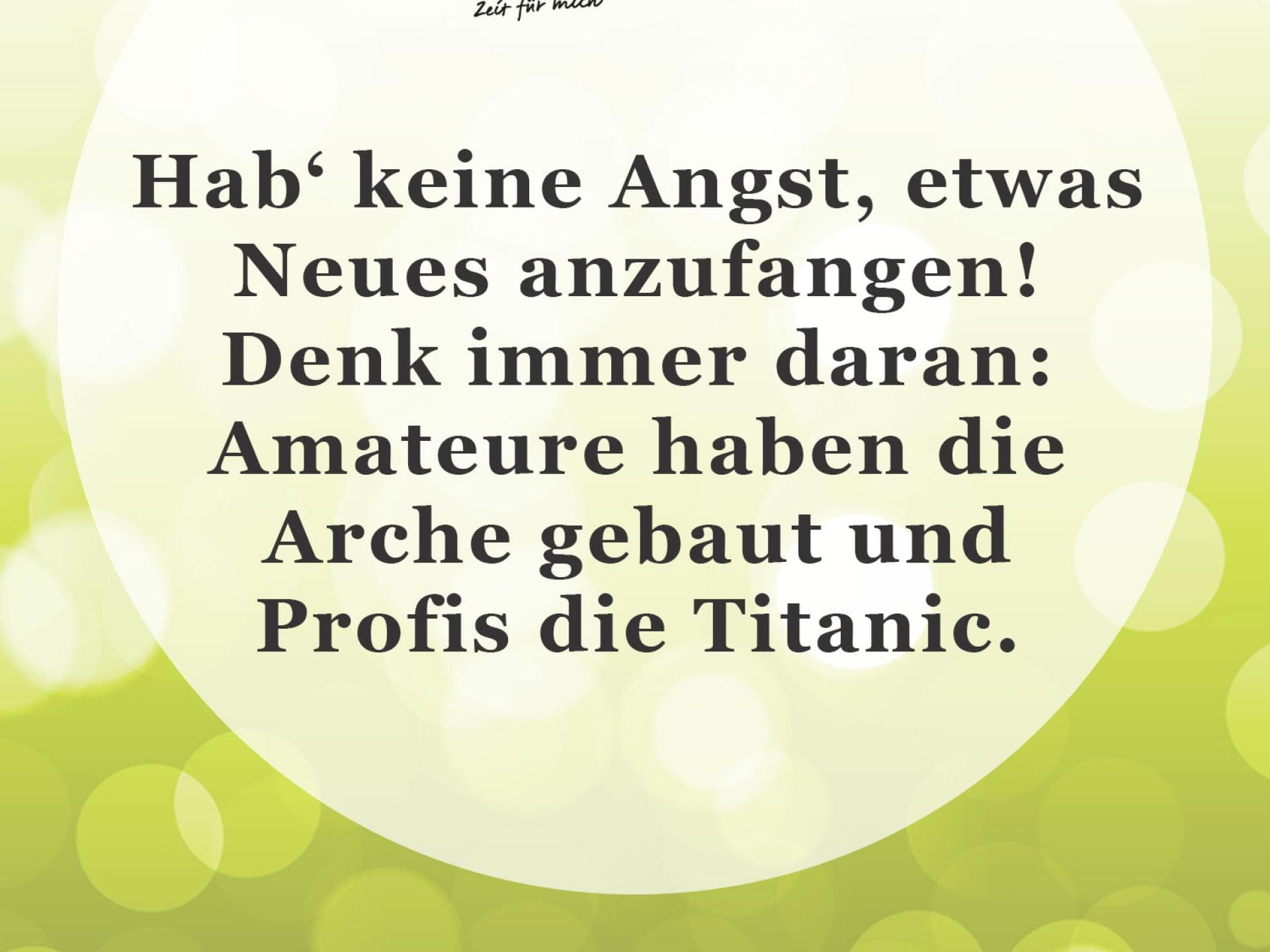 Spruch des Tages für den März