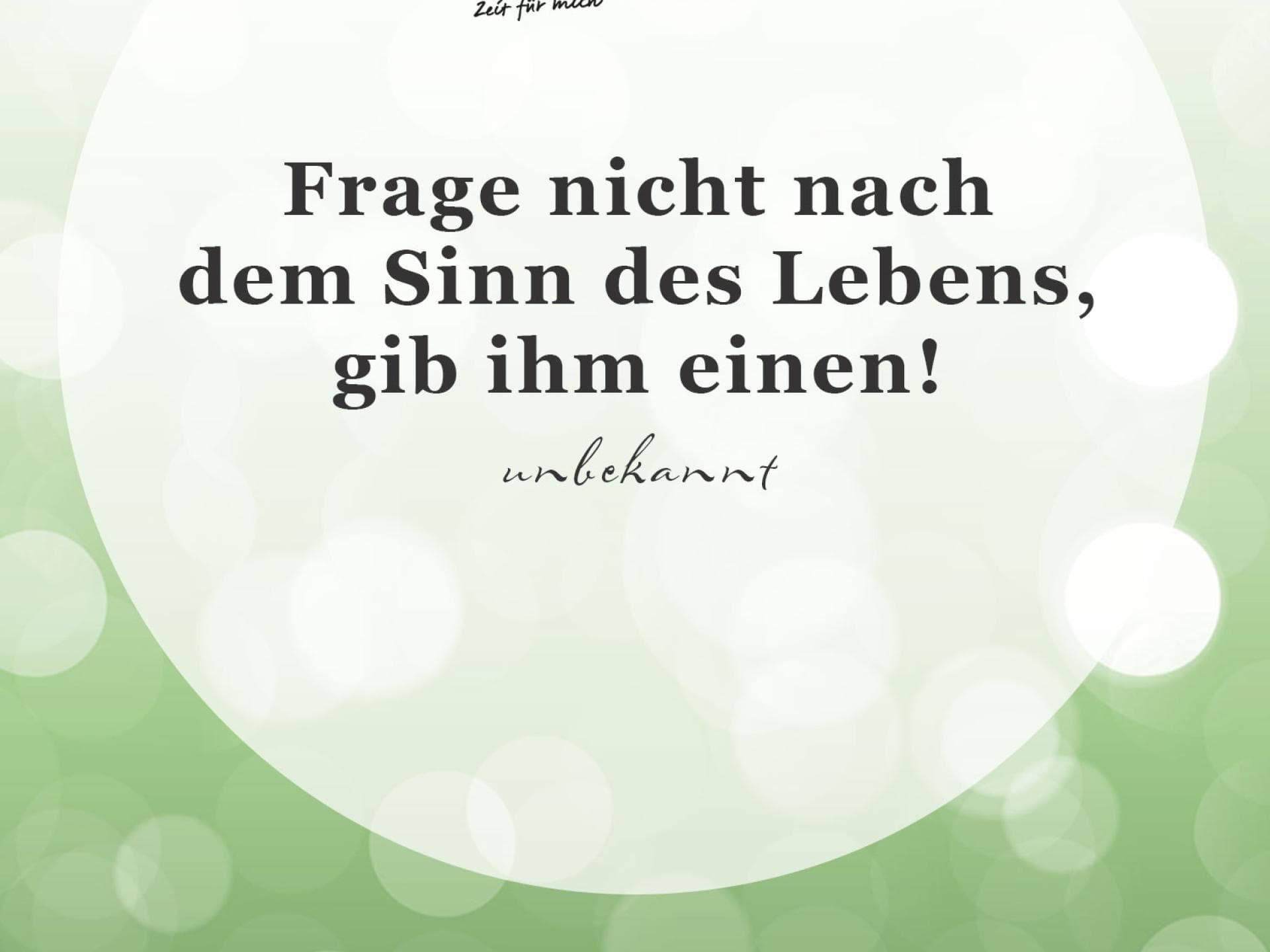 Spruch des Tages für den Februar 