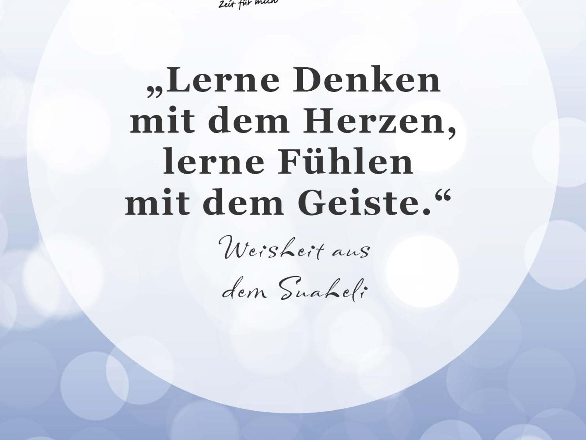 Unser Spruch des Tages für den 8. September