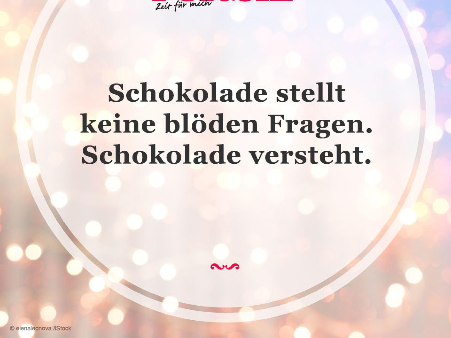 Spruch Schokolade
