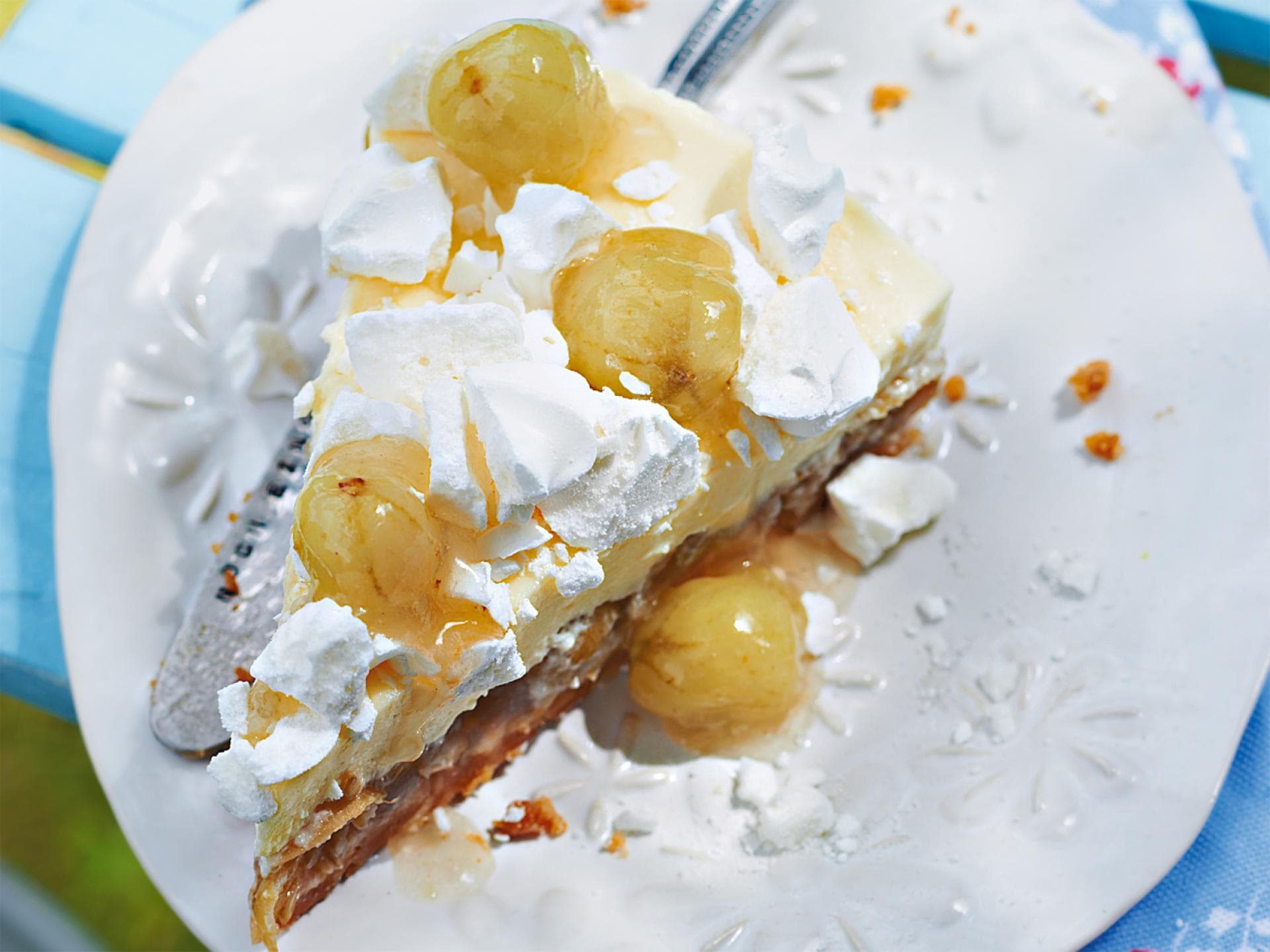 Stachelbeer-Mascarpone-Torte - Eine leckere Mischung aus sauren Stachelbeeren und cremig-firscher Mascaponecreme
