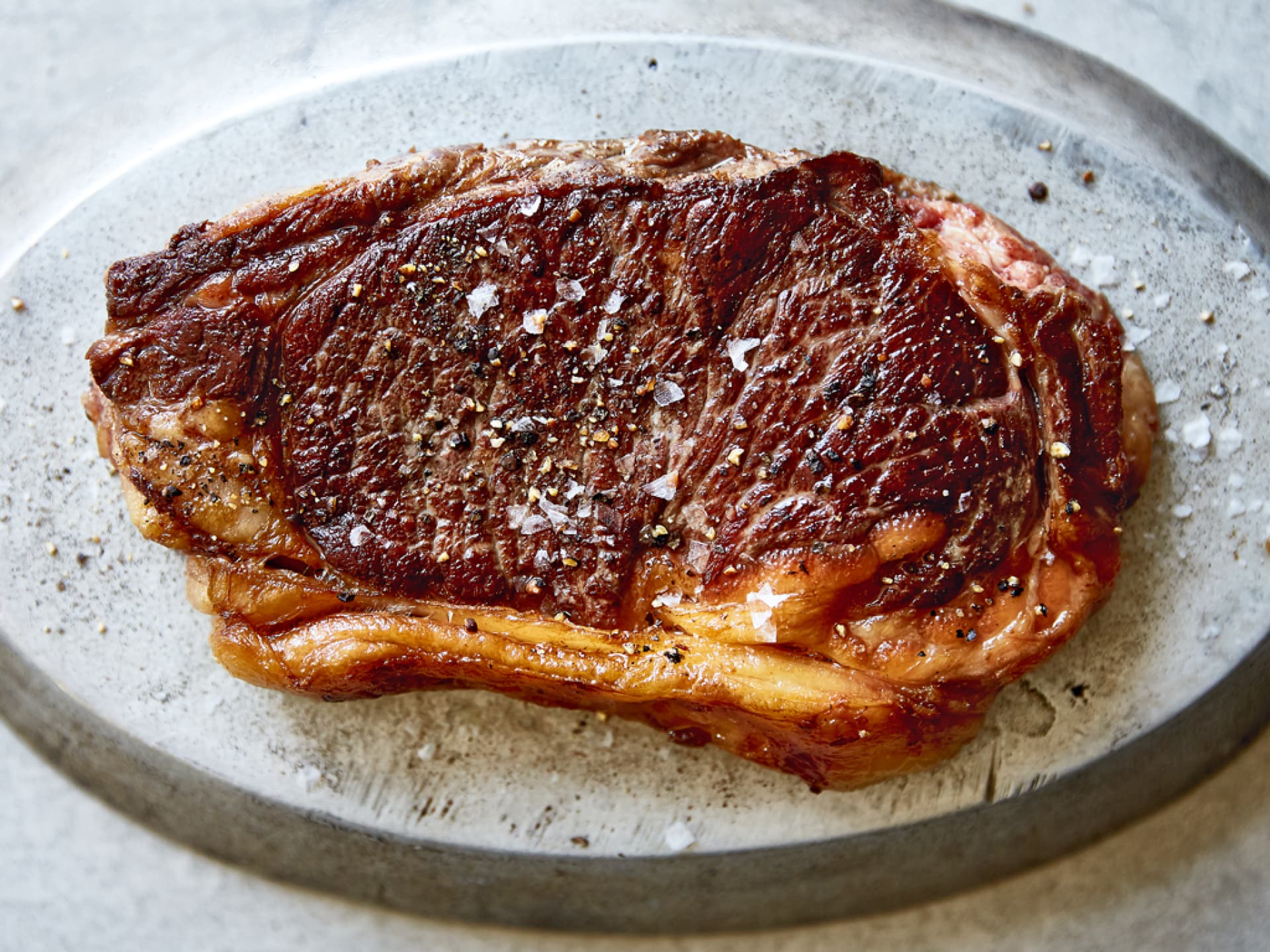 Ein saftiges Stück Steak 
