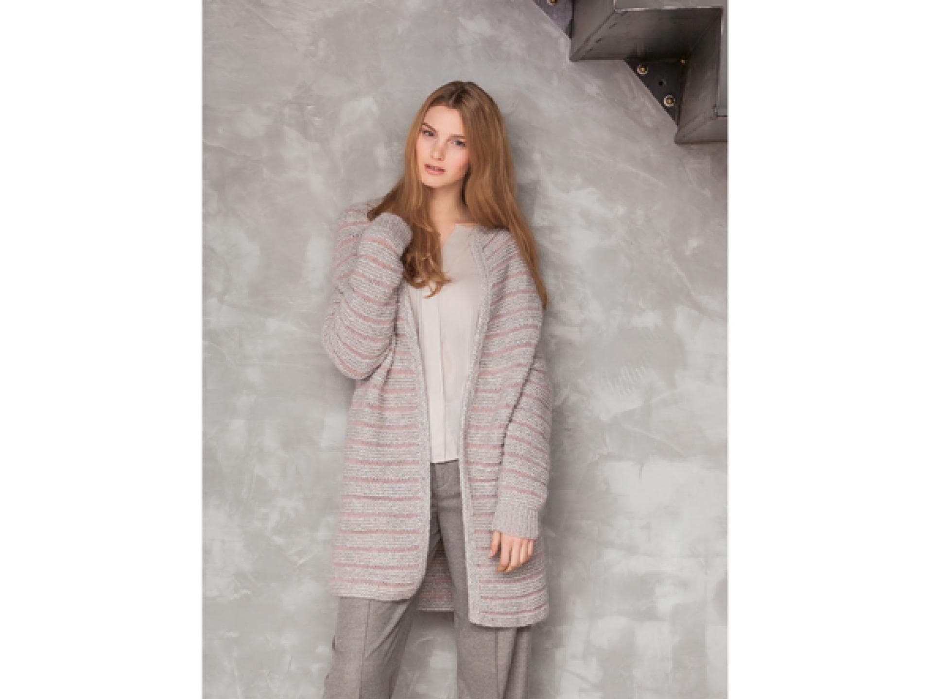 Strickanleitung Kurzmantel Querrippen