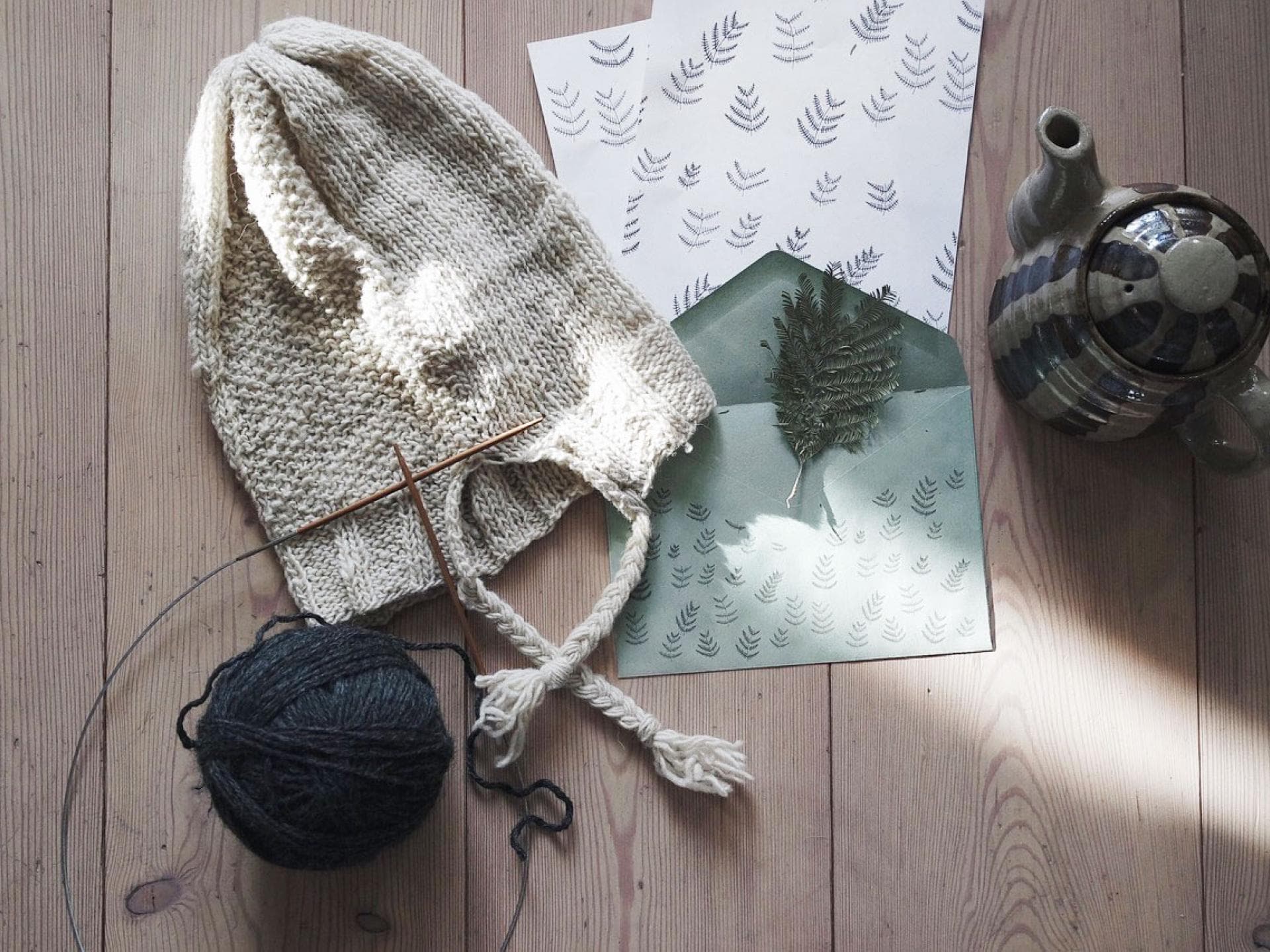 Stricken Grußkarte