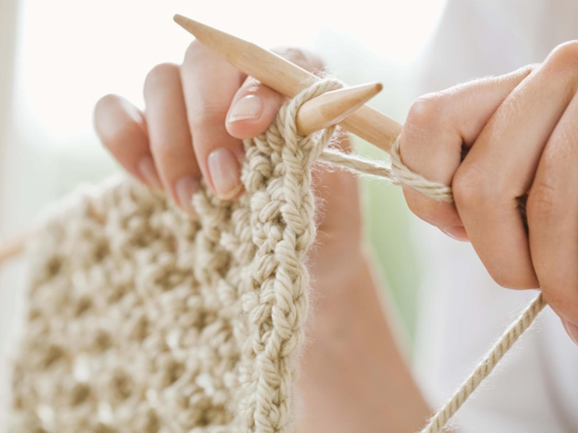 Holzstricknadeln