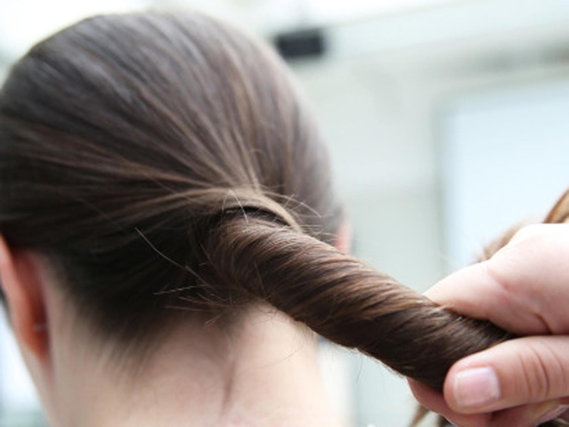 Haare werden gedreht