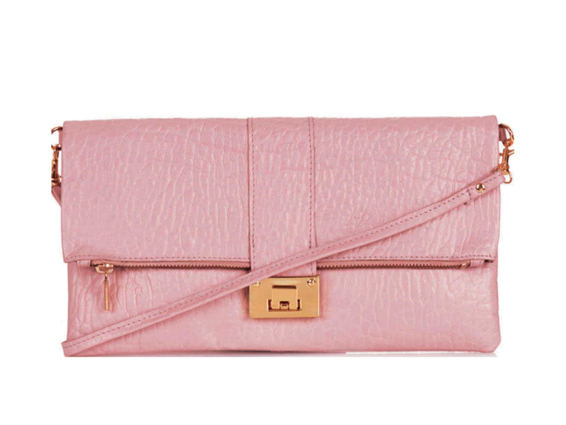 Topsop Clutch Trage Riemen Rosa Gold Topsop Clutch Trage Riemen Rosa Gold