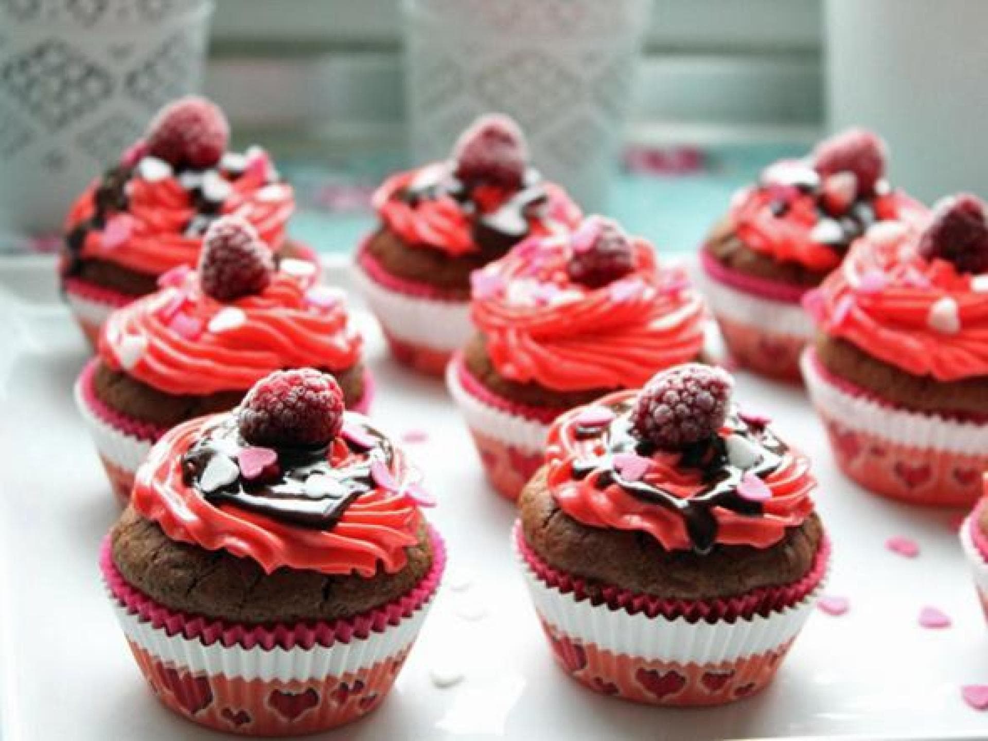 Himbeer Cupcakes Rezepte zum Valentinstag Himbeer Cupcakes Rezepte zum Valentinstag